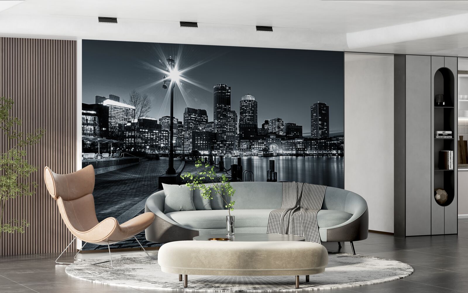 Fototapeta urocza atmosfera nocnej metropolii