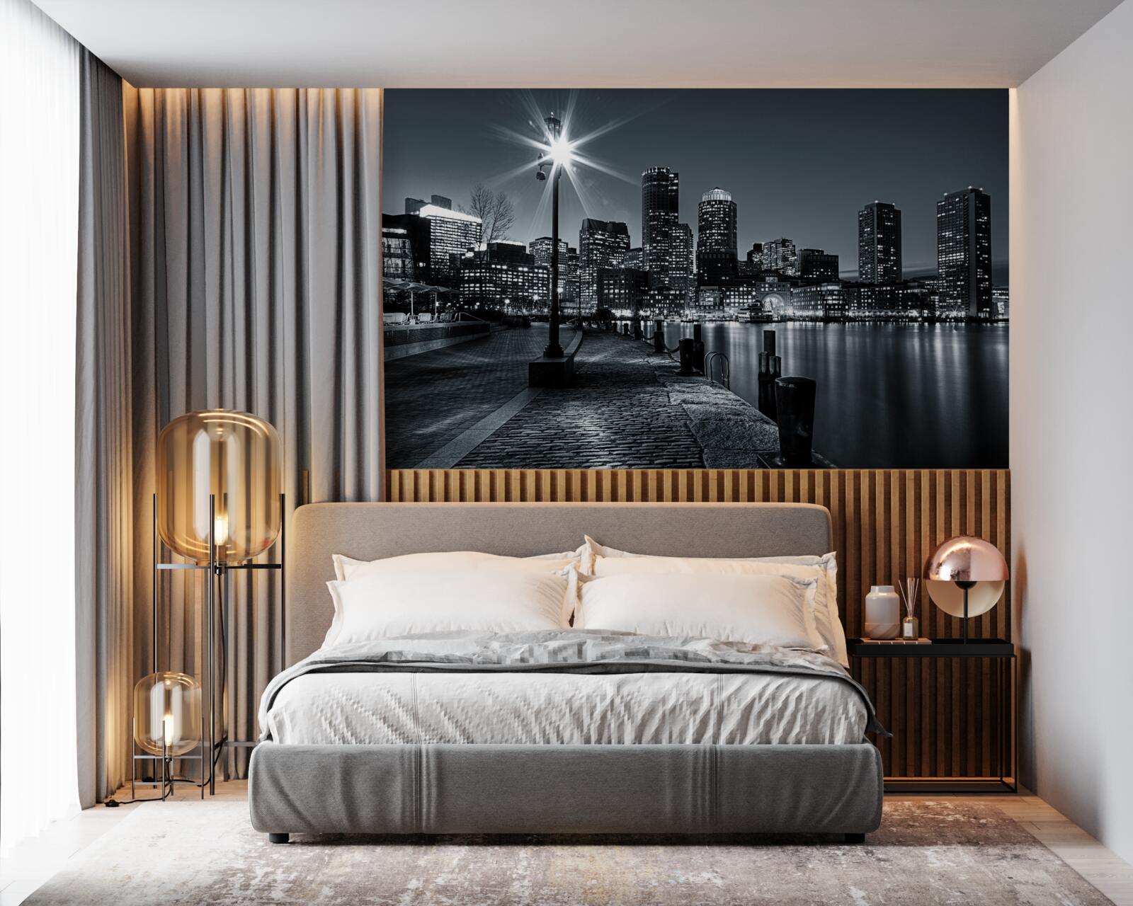 Fototapeta urocza atmosfera nocnej metropolii