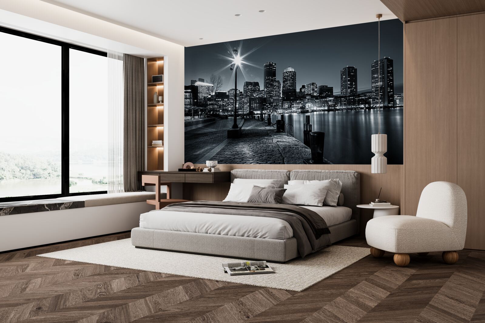 Fototapeta urocza atmosfera nocnej metropolii