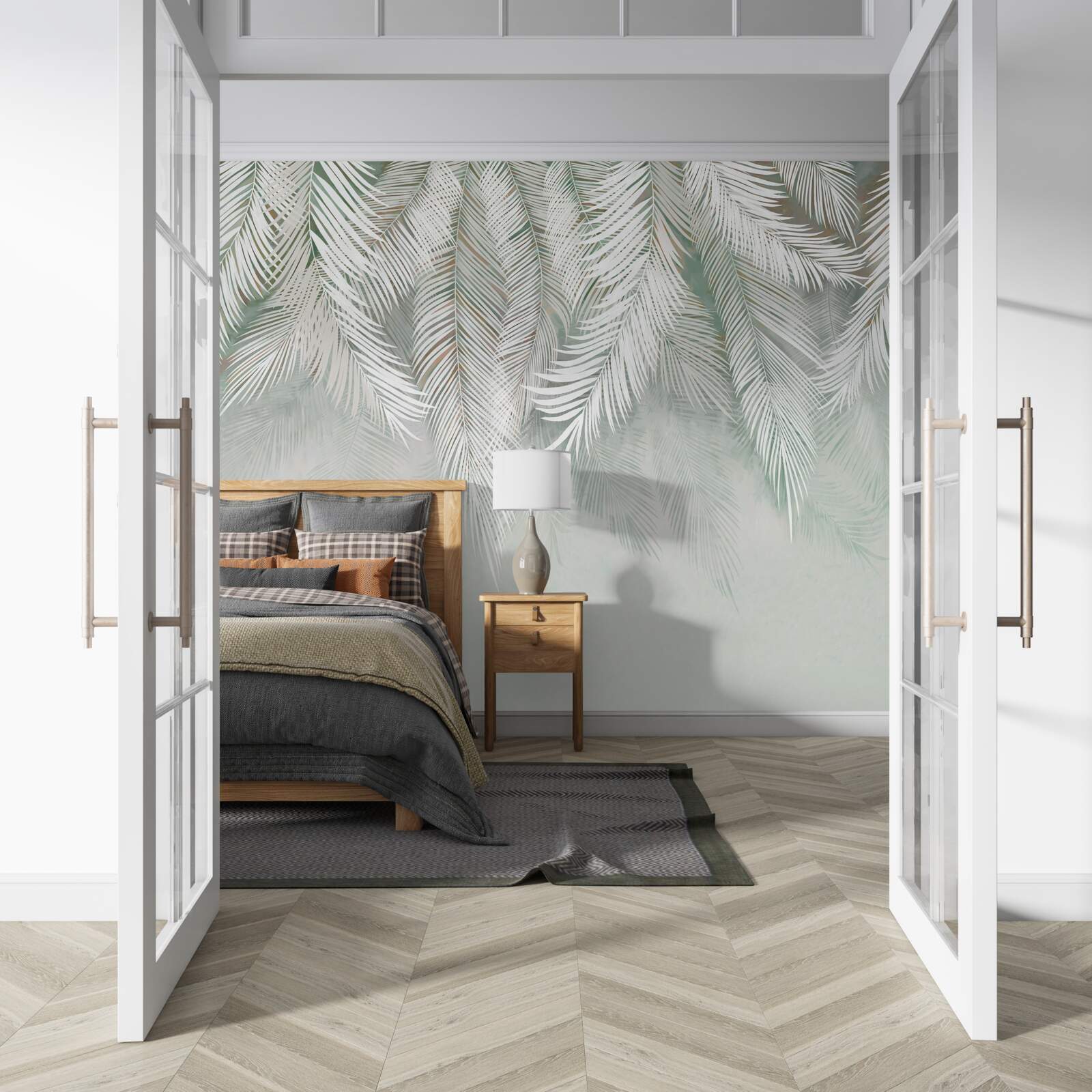 Fototapeta liście pierzaste skierowane w dół