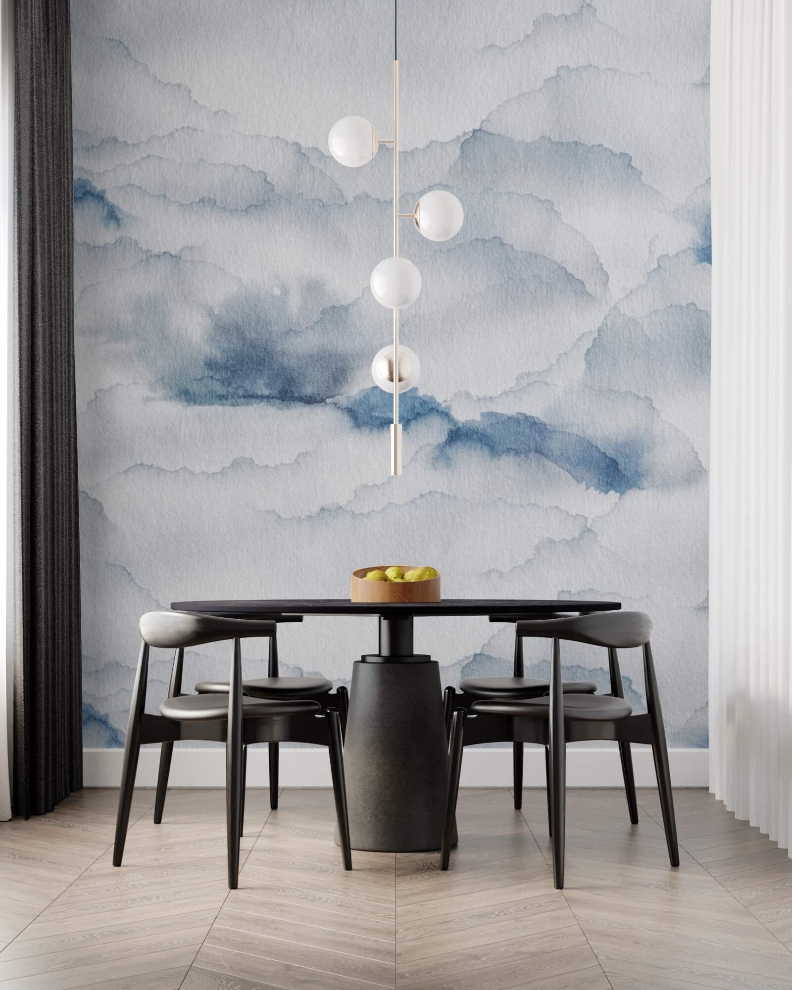 Fototapeta pochmurno z deszczem