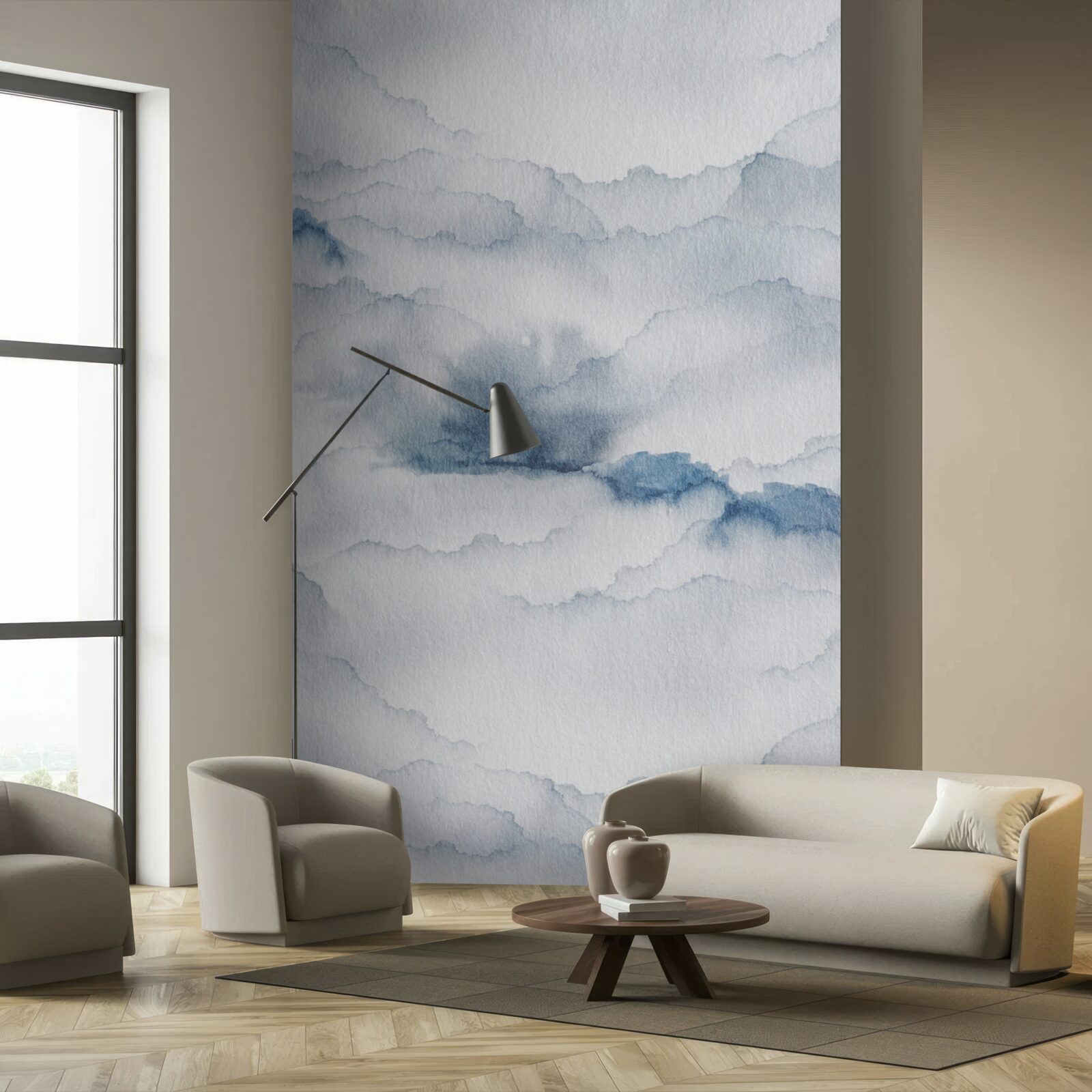 Fototapeta pochmurno z deszczem