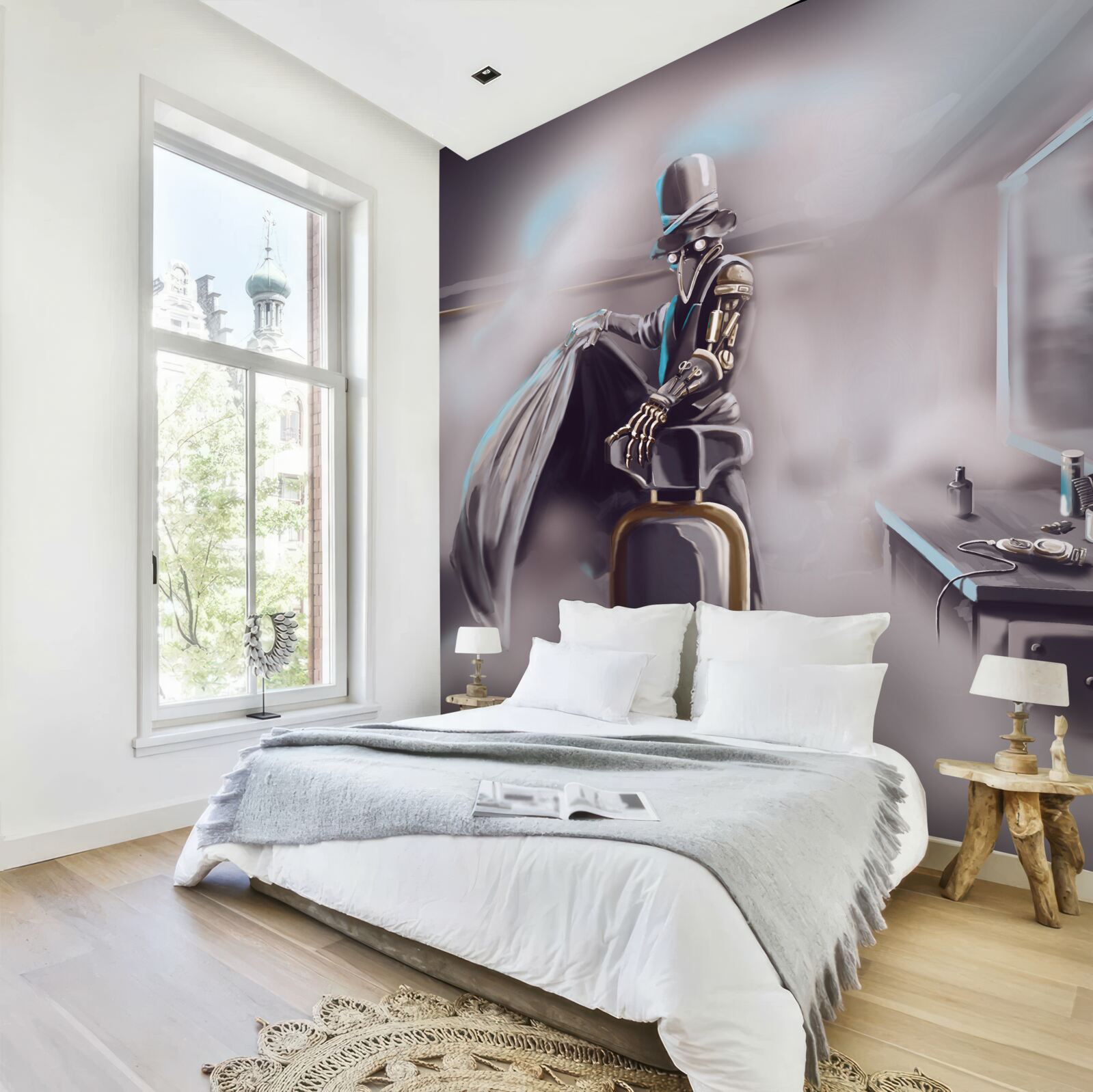 Fototapeta stylistka w dobie zarazy