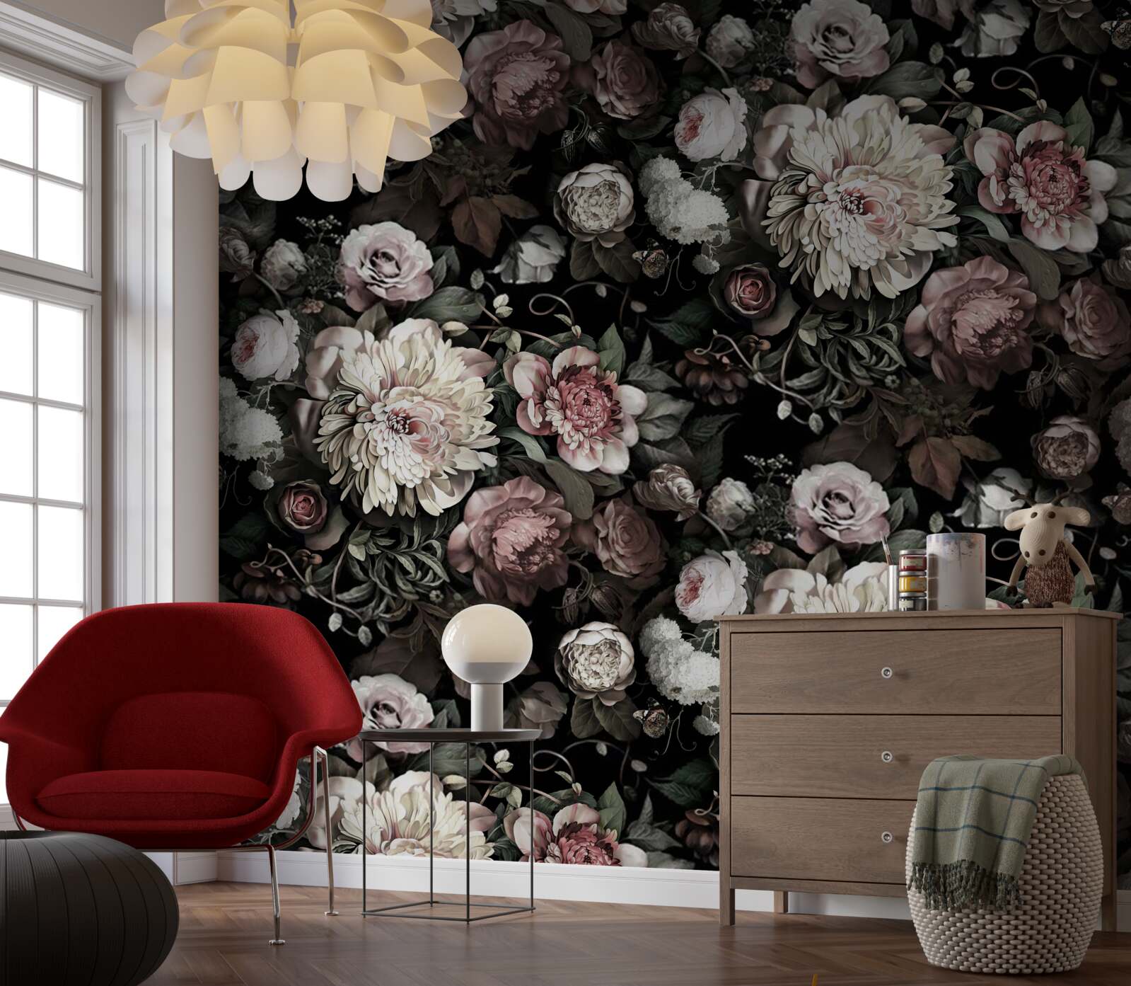 Fototapeta kompozycja jasnych odcieni kwiatowych