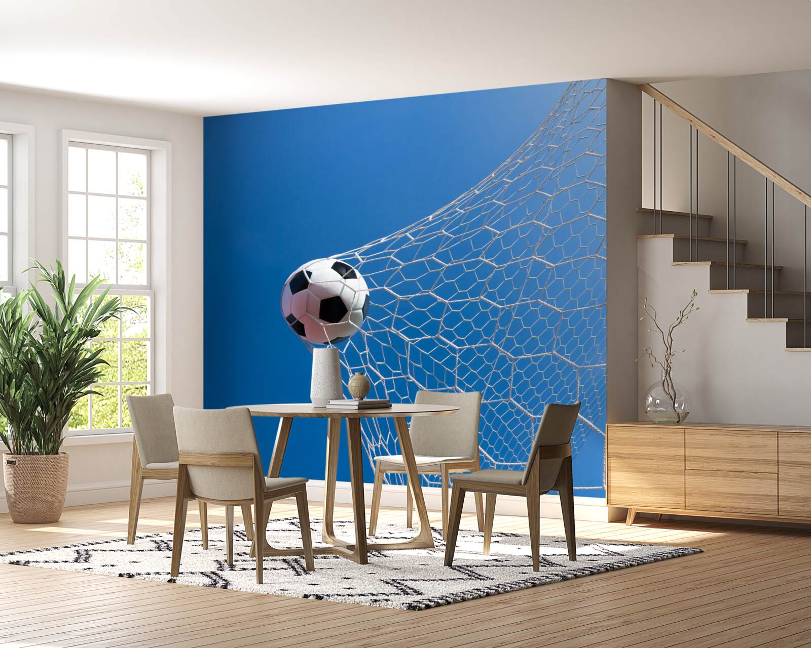 Fototapeta piłka wylądowała w bramce