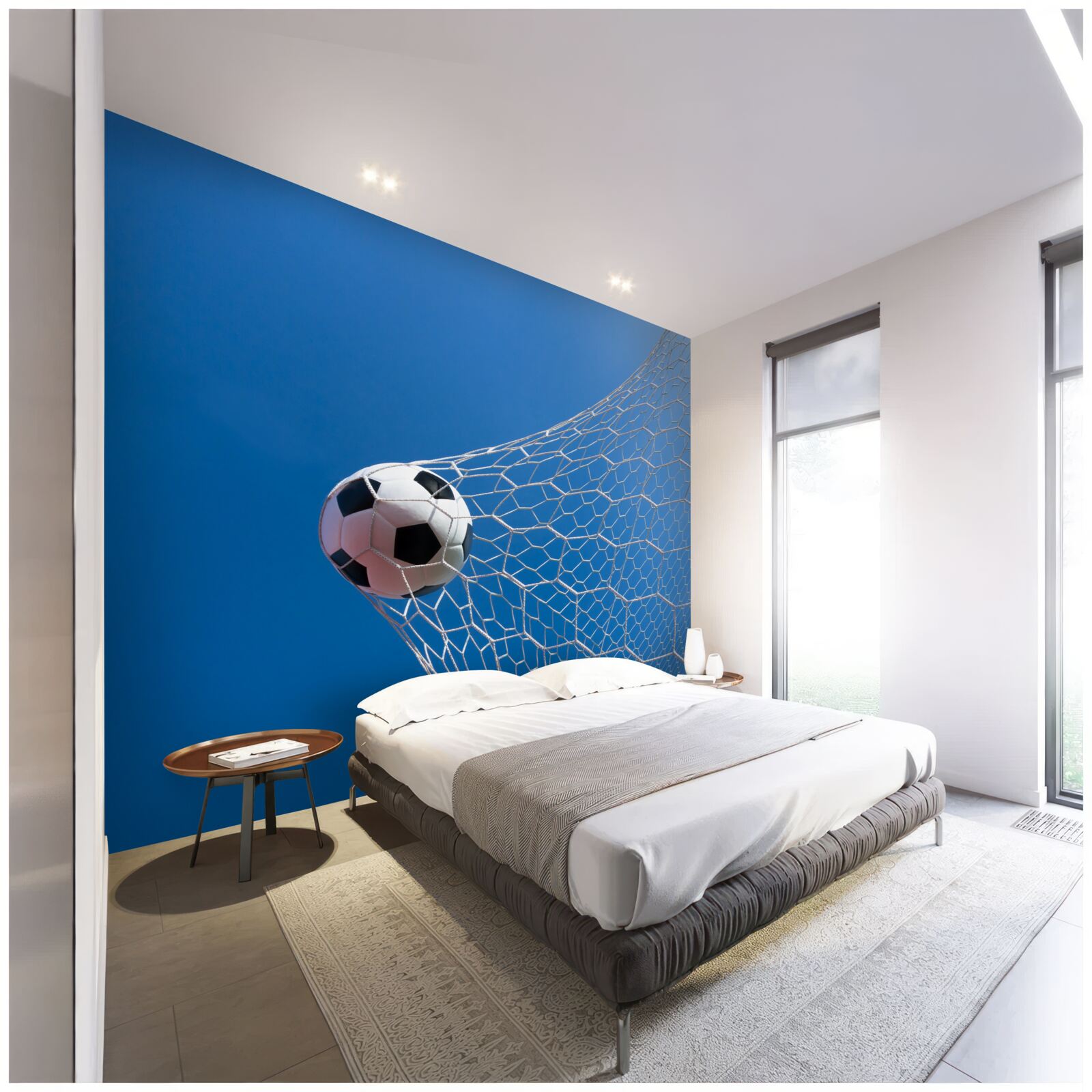 Fototapeta piłka wylądowała w bramce