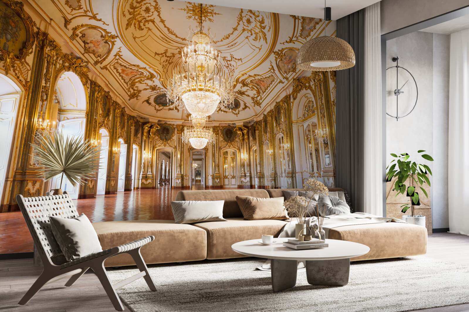 Fototapeta projekt pałacu queluz