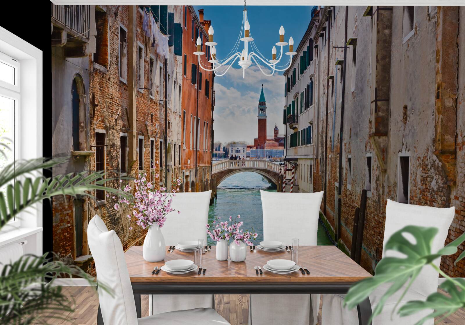 Fototapeta widok na zamek wenecki z kanału