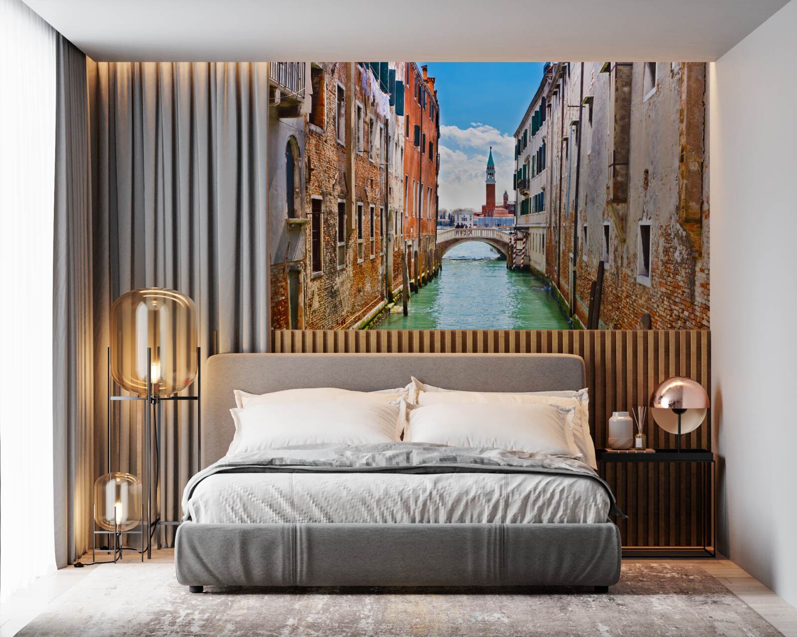 Fototapeta widok na zamek wenecki z kanału