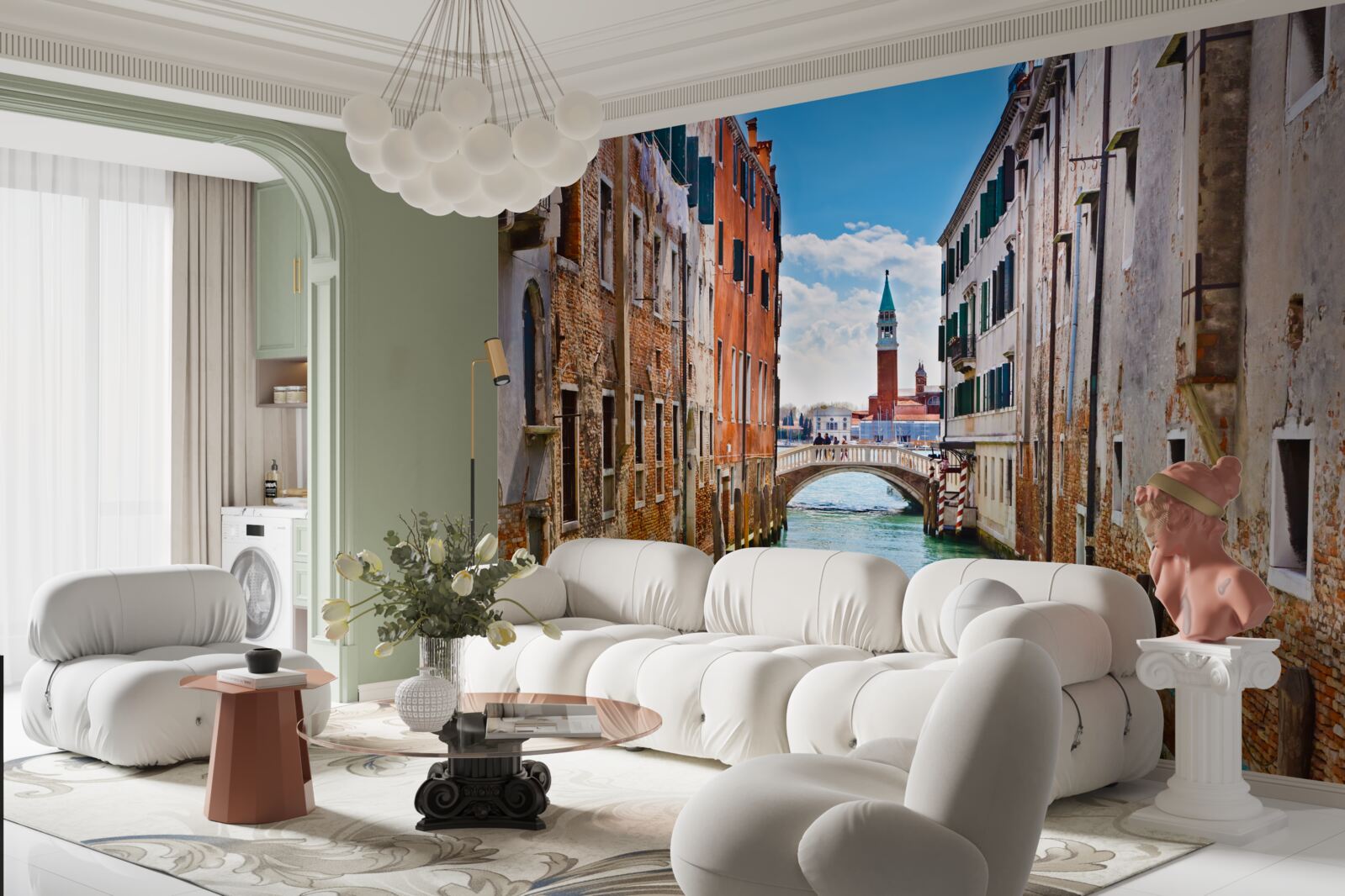 Fototapeta widok na zamek wenecki z kanału