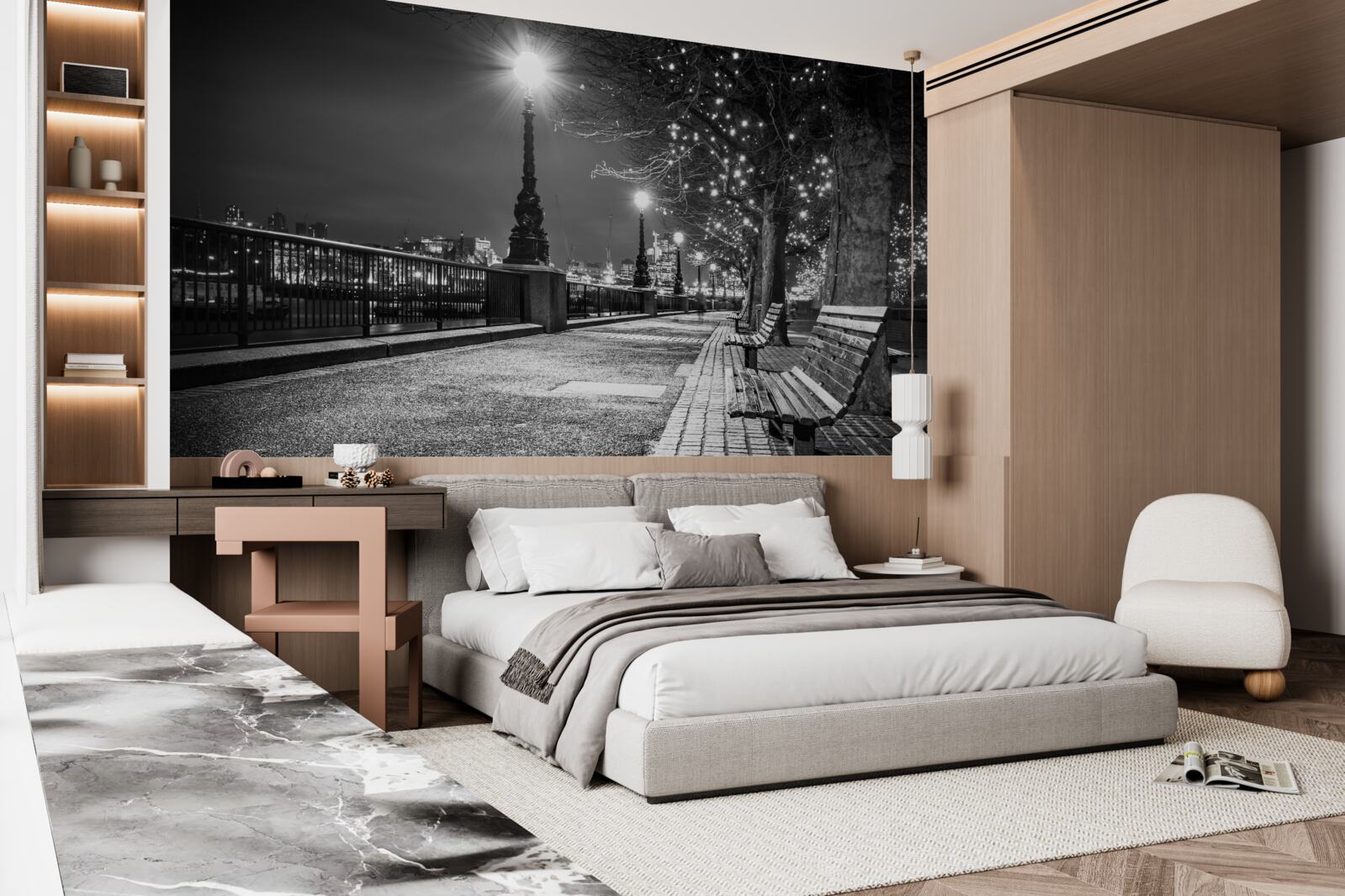 Fototapeta nasyp w czerni i bieli jest pusty