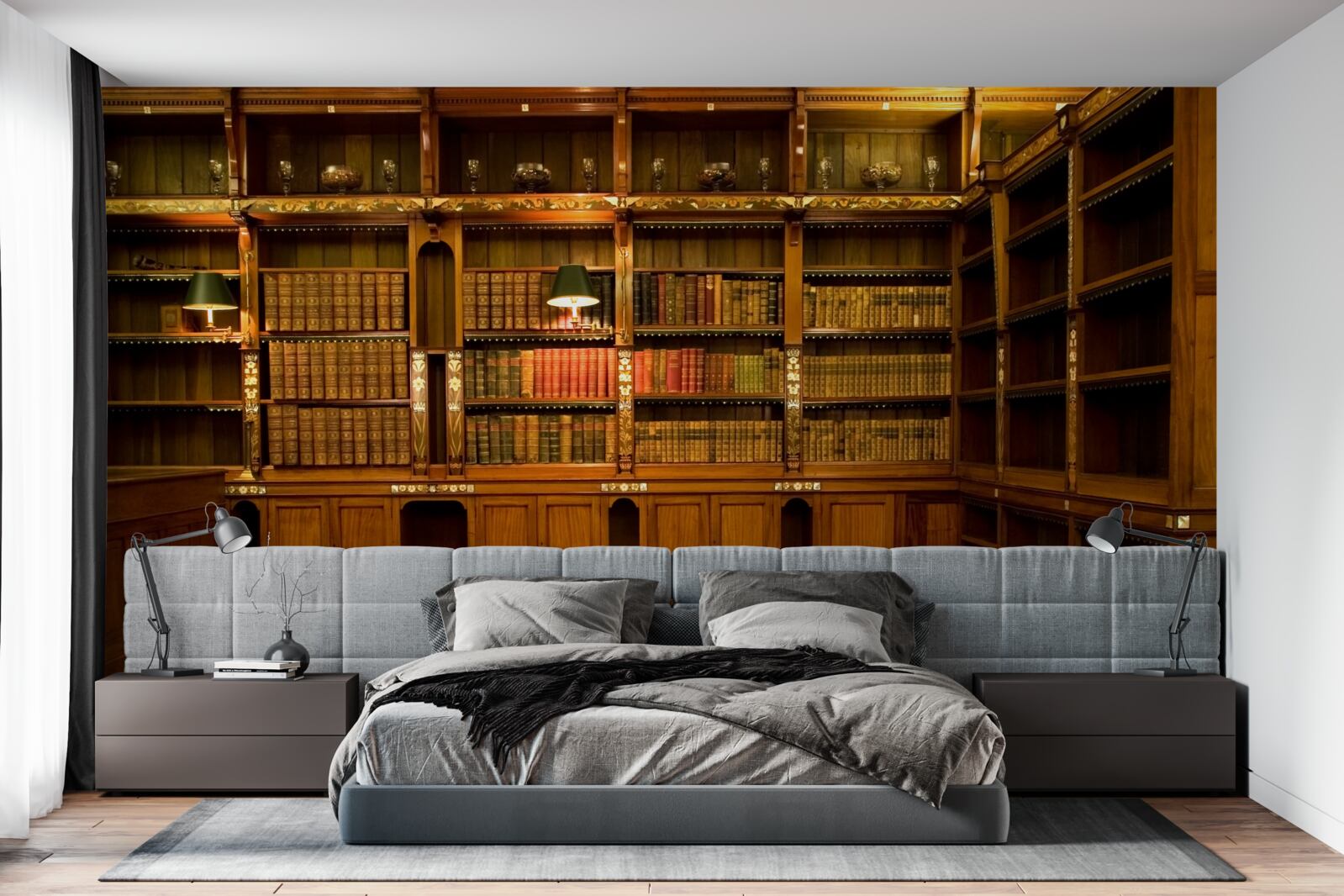 Fototapeta biblioteka pełna starożytnych ksiąg