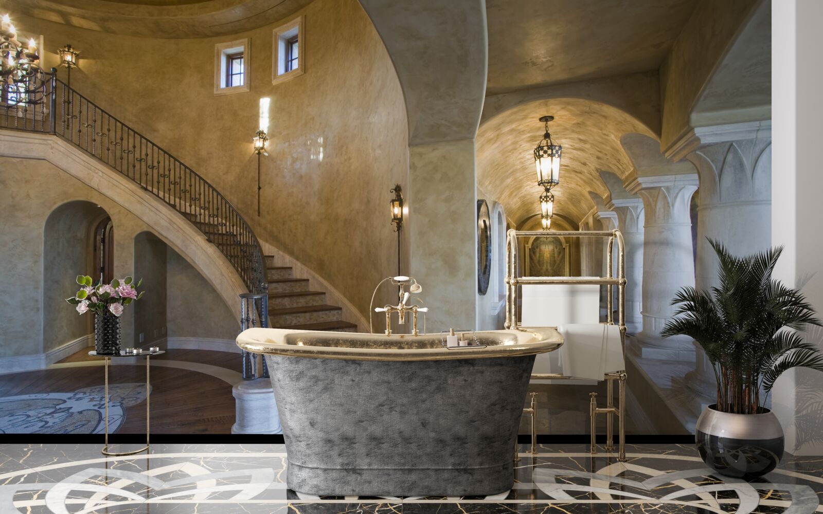 Fototapeta zastosowanie marmuru w projektowaniu architektury mieszkaniowej