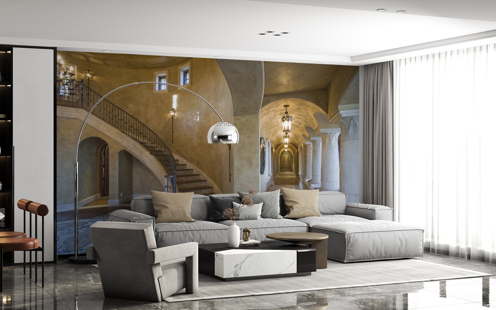 Fototapeta zastosowanie marmuru w projektowaniu architektury mieszkaniowej