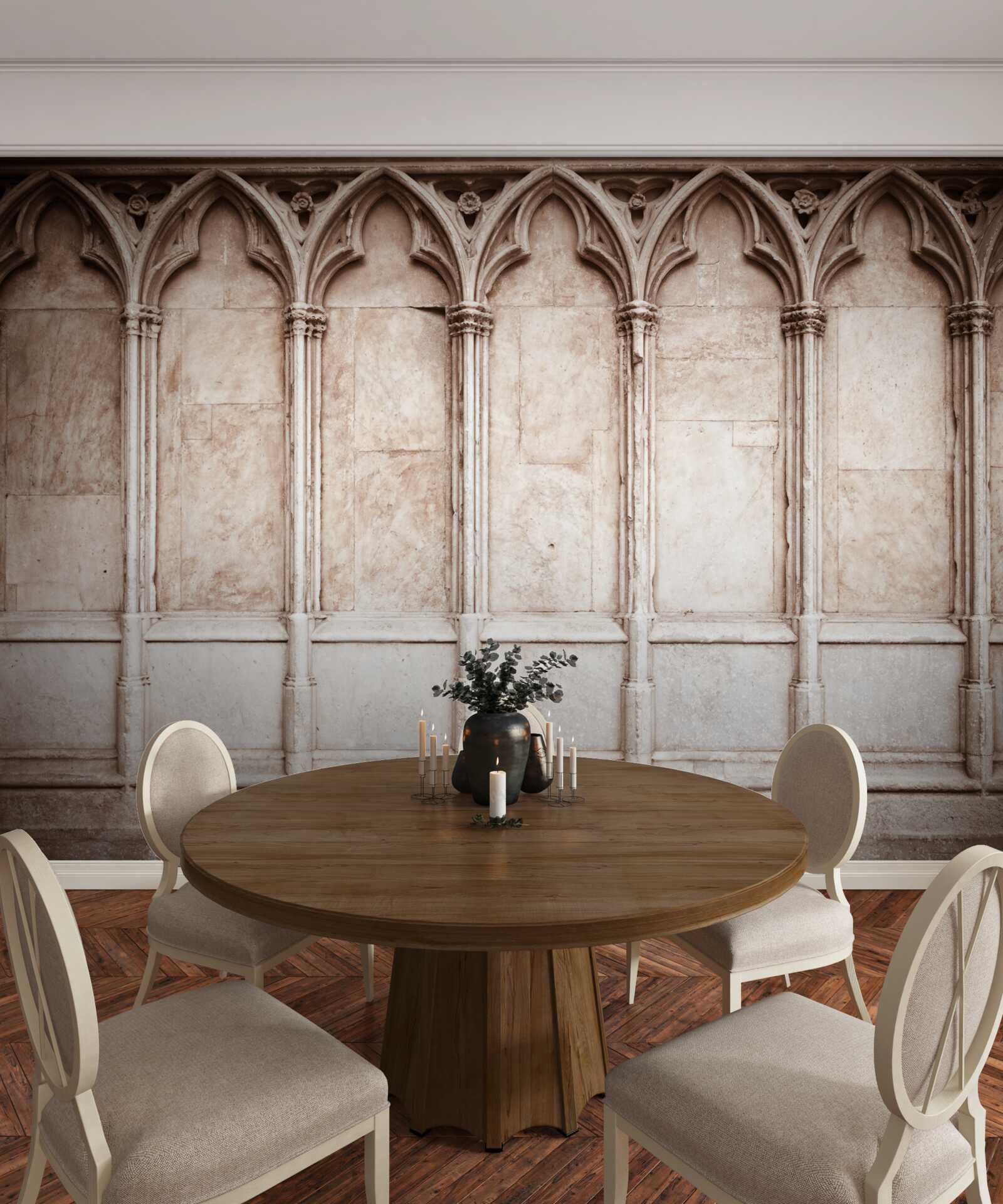 Fototapeta kamienne łuki w stylu gotyckim