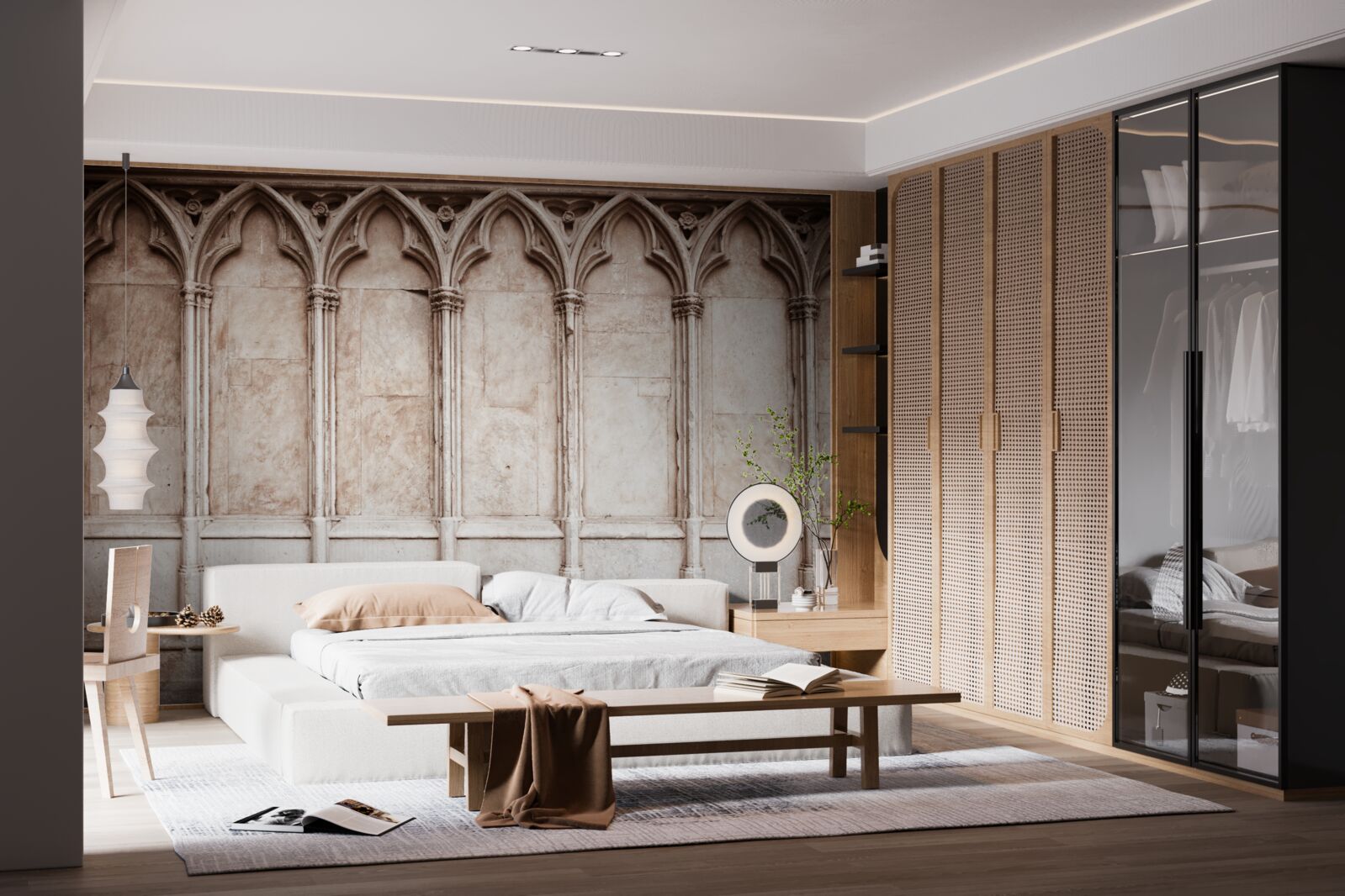 Fototapeta kamienne łuki w stylu gotyckim