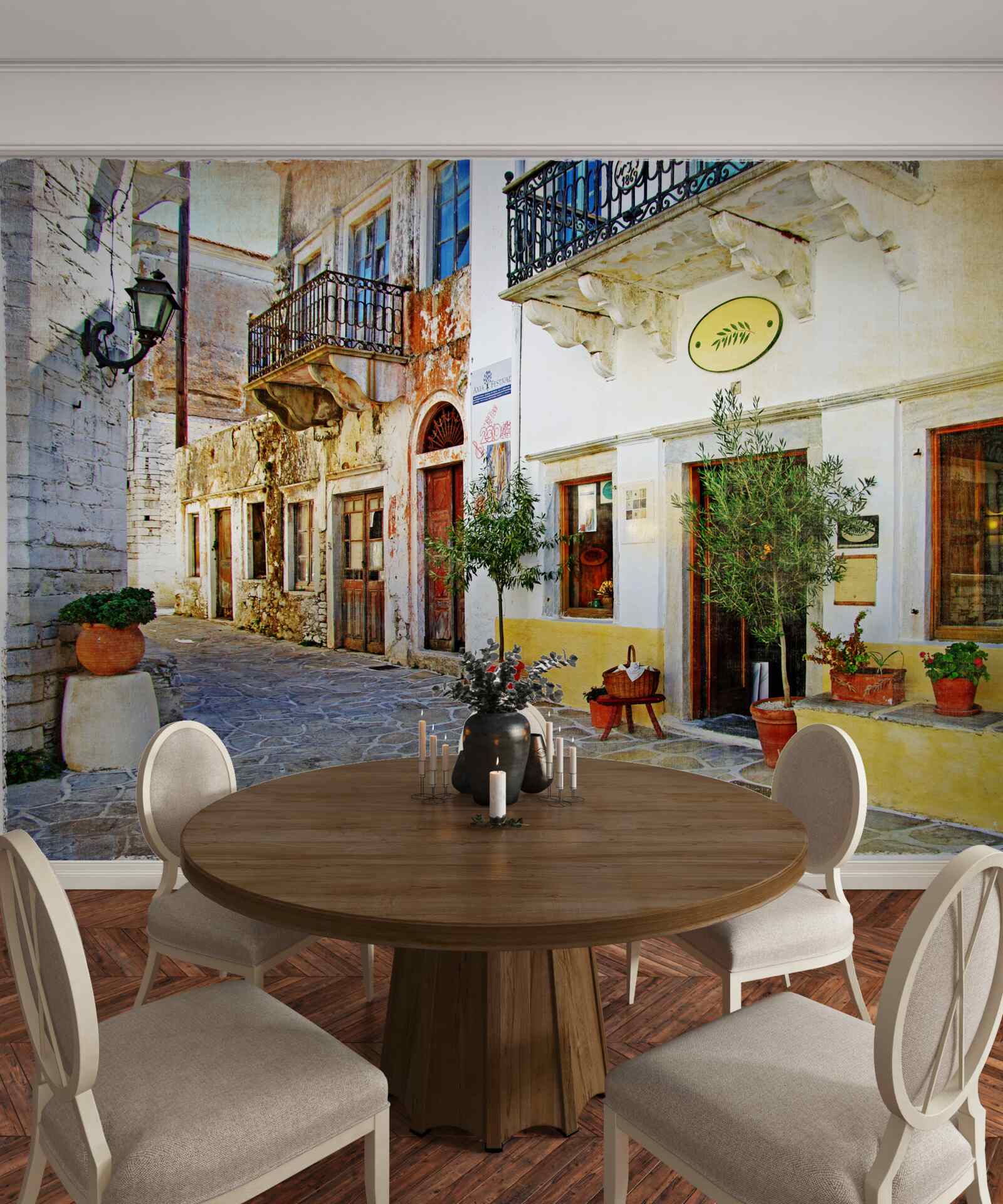 Fototapeta kupuj na starożytnej ulicy handlowej