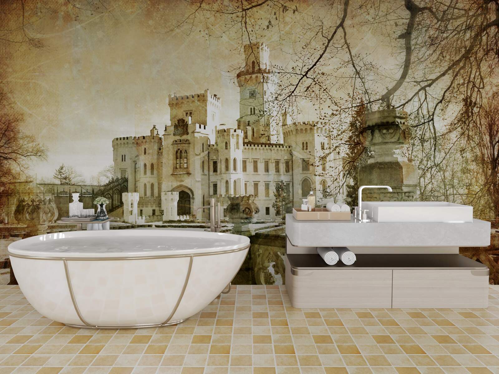 Fototapeta pamiętając o zamku