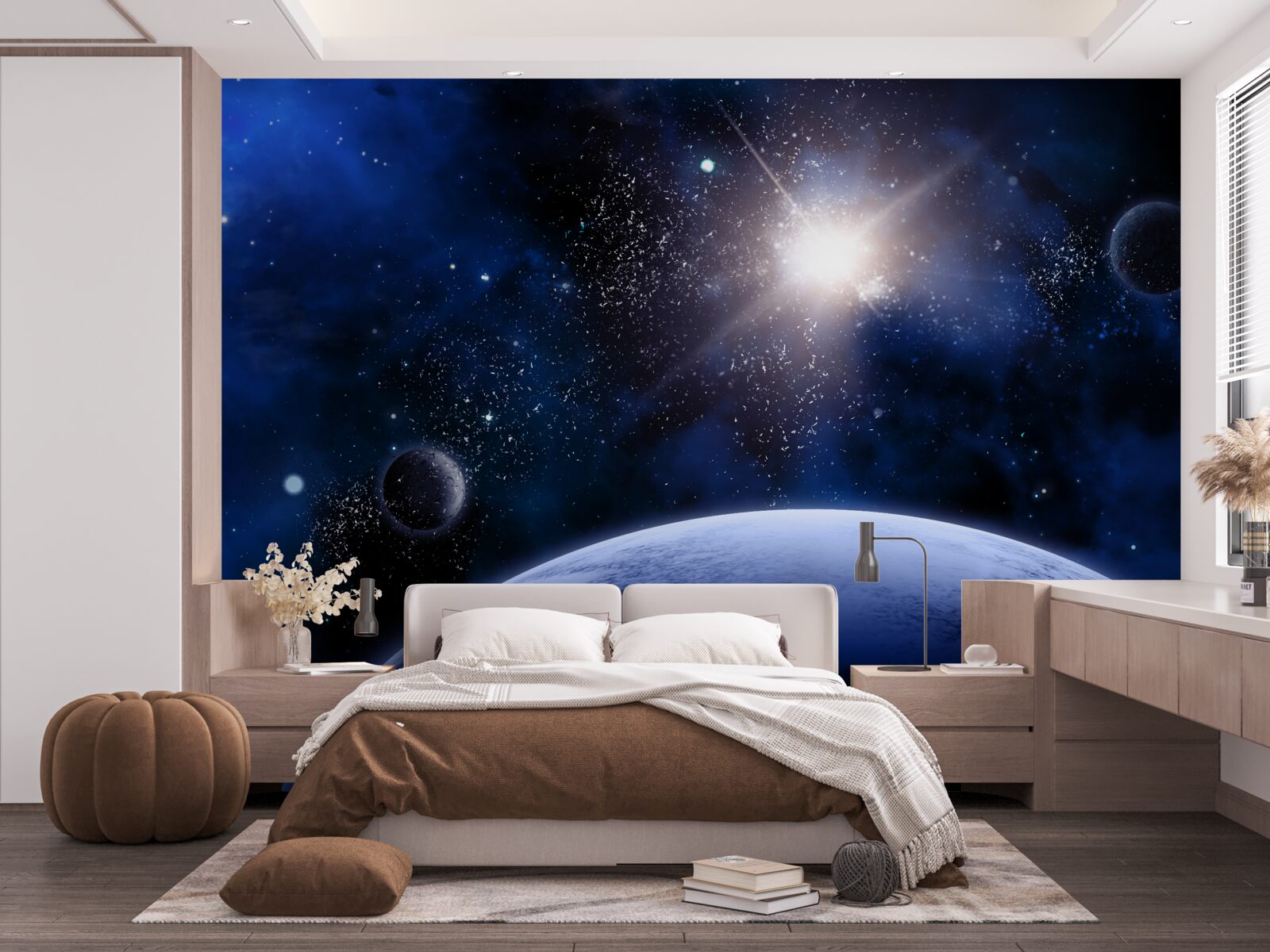 Fototapeta Świecąca gwiazda kosmiczna