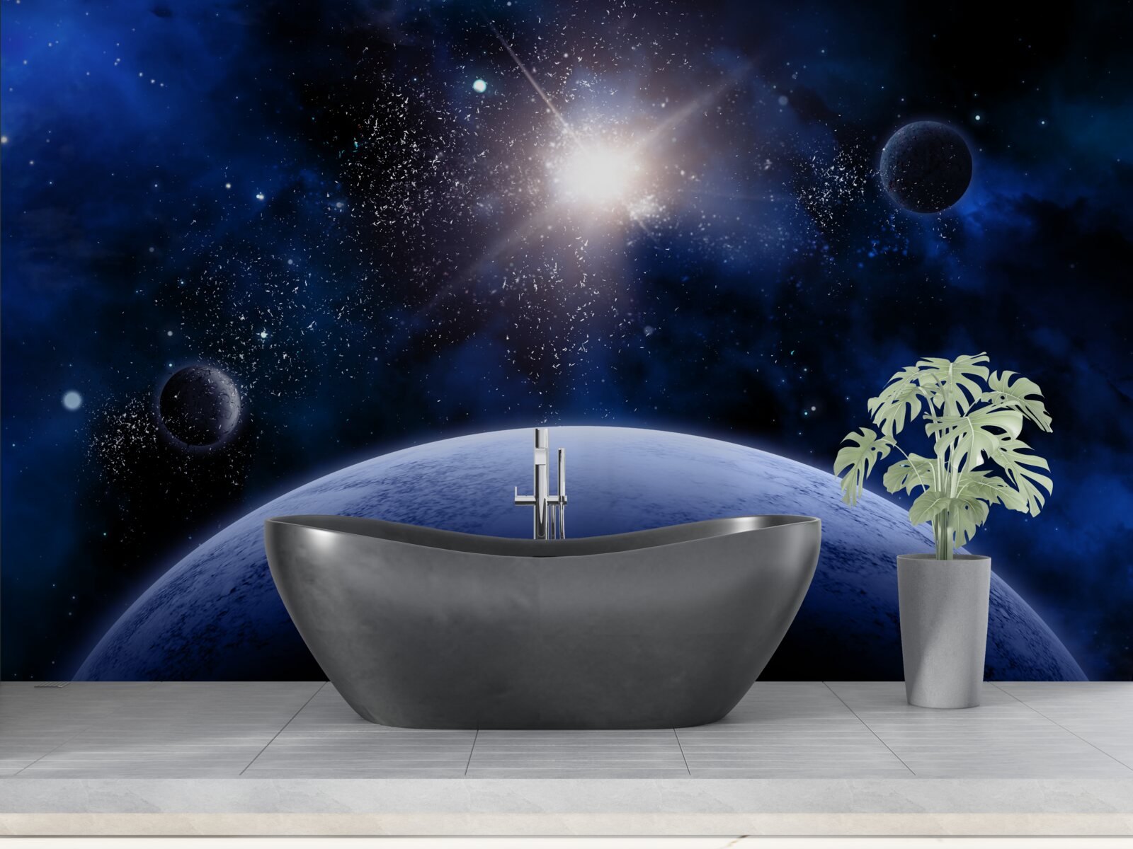 Fototapeta Świecąca gwiazda kosmiczna