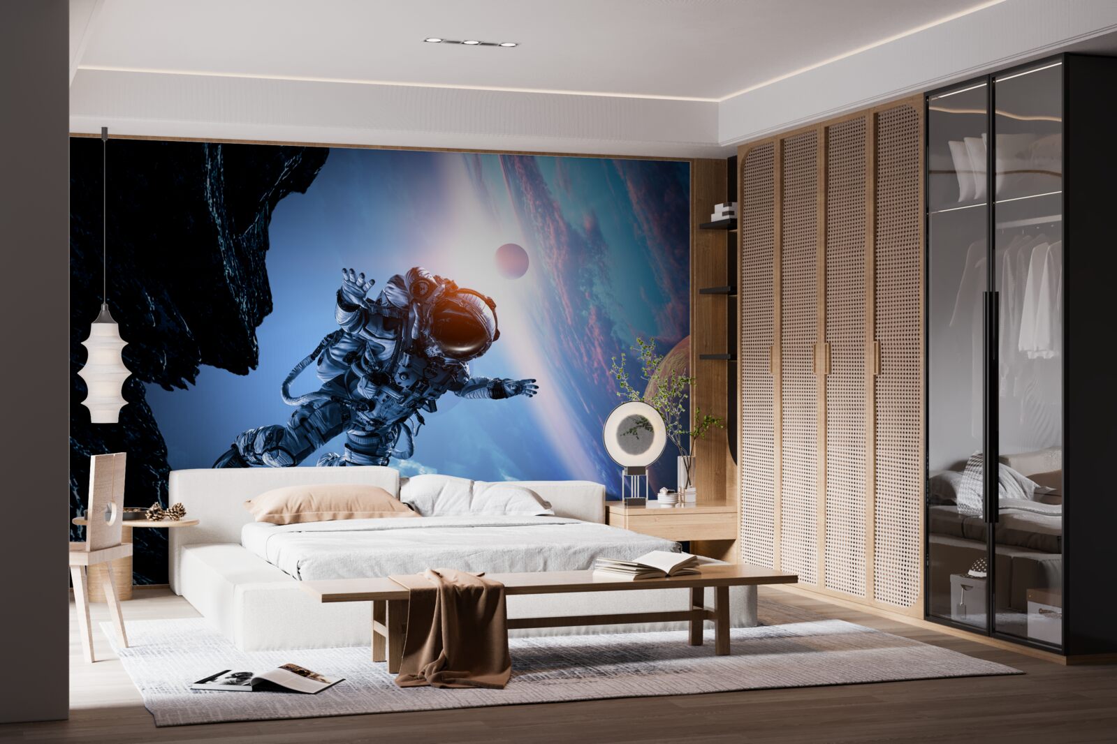 Fototapeta astronauta we wszechświecie