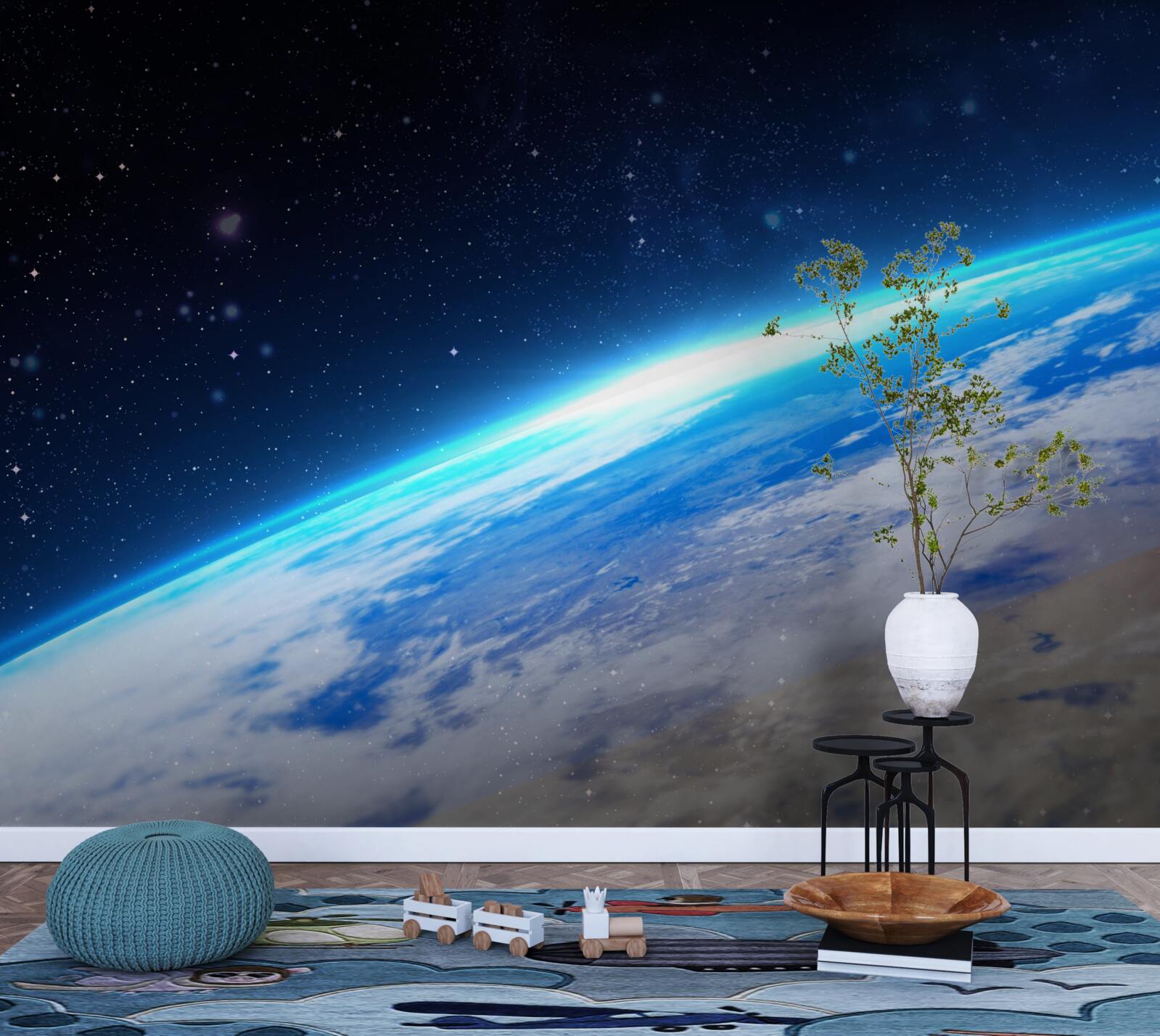 Fototapeta powierzchnia ziemi z kosmosu