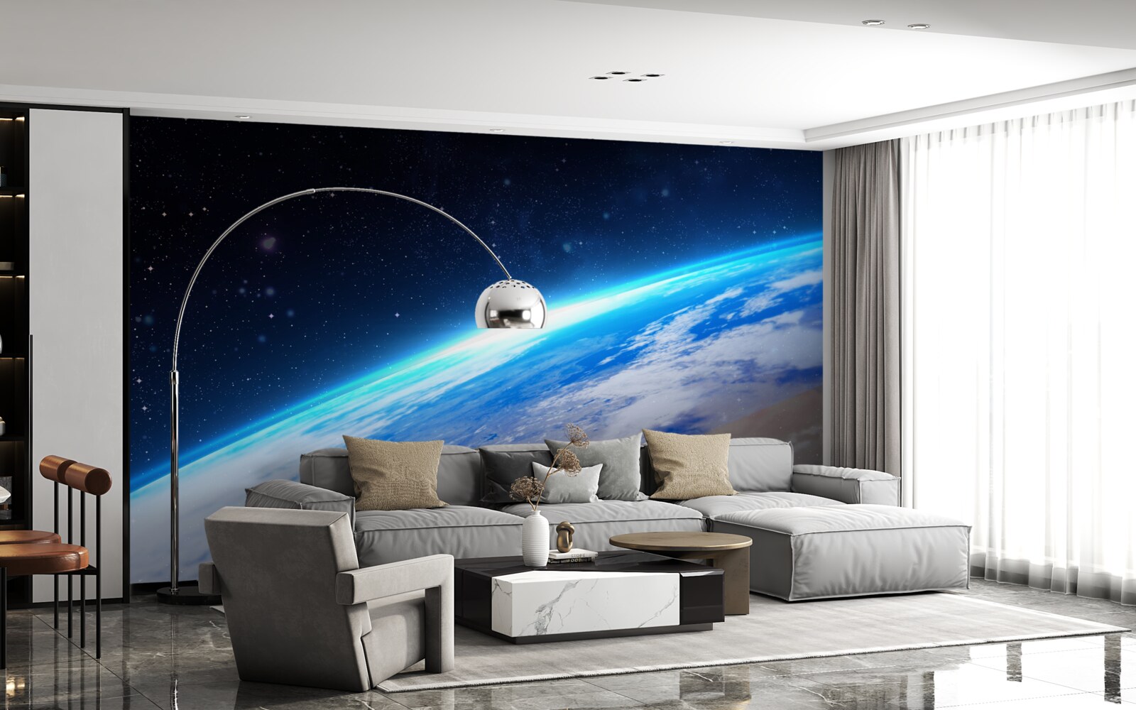 Fototapeta powierzchnia ziemi z kosmosu