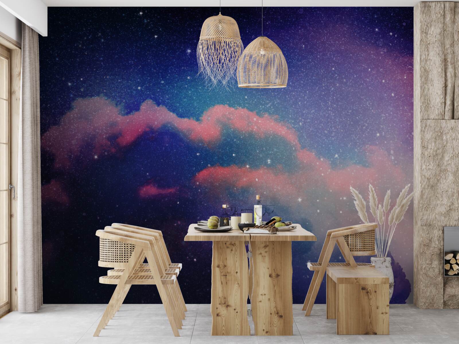 Fototapeta gwiazdy i strumienie pyłu gwiezdnego