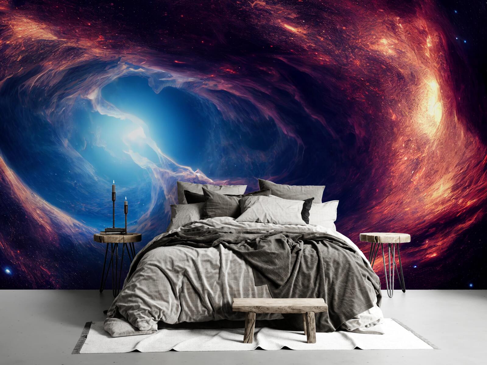 Fototapeta nebulos i układ kosmiczny