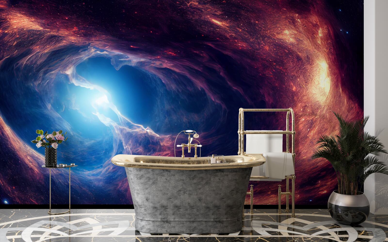 Fototapeta nebulos i układ kosmiczny