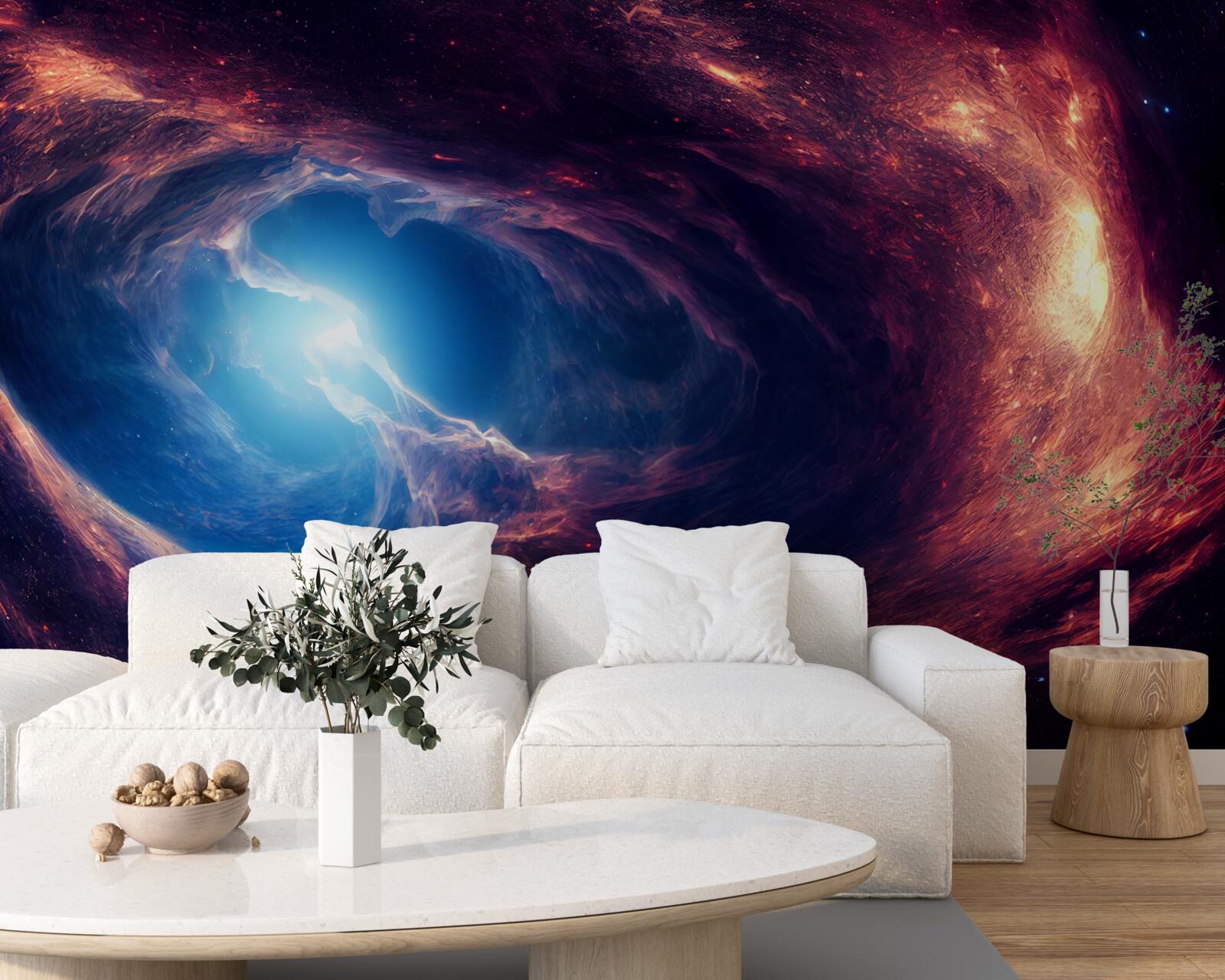 Fototapeta nebulos i układ kosmiczny