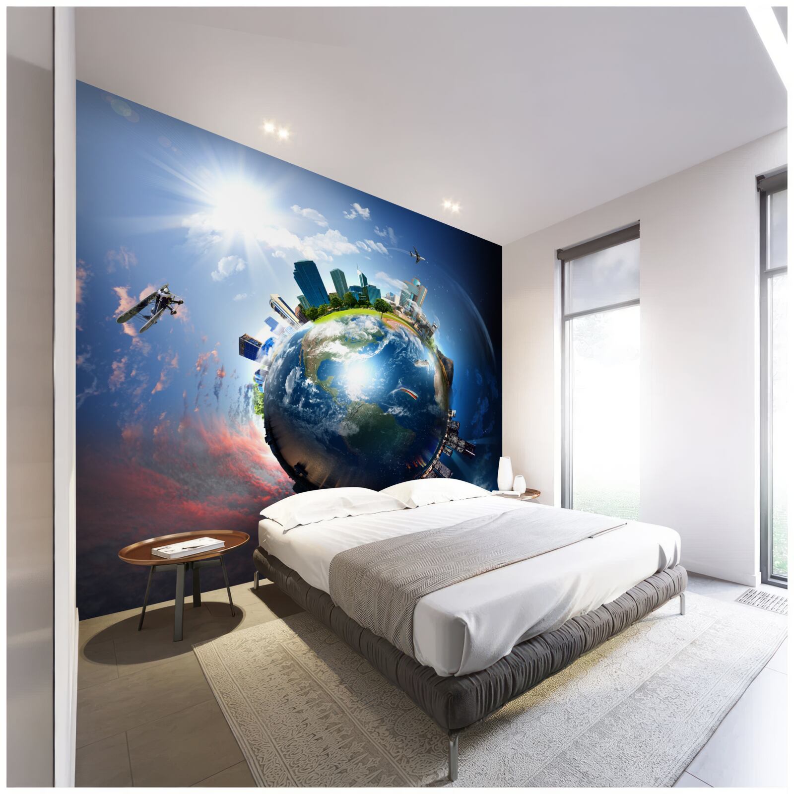 Fototapeta zmodernizowany globus