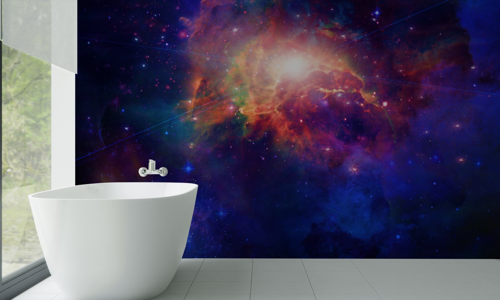 Fototapeta głębokość mgławicy kosmicznej