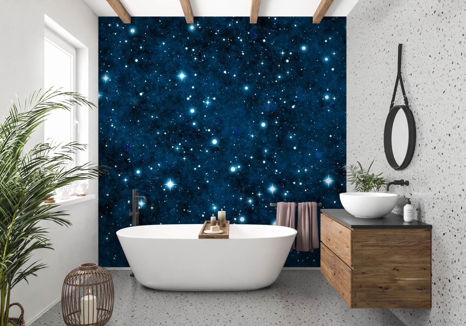 Fototapeta gwiazdy na niebie, małe i duże