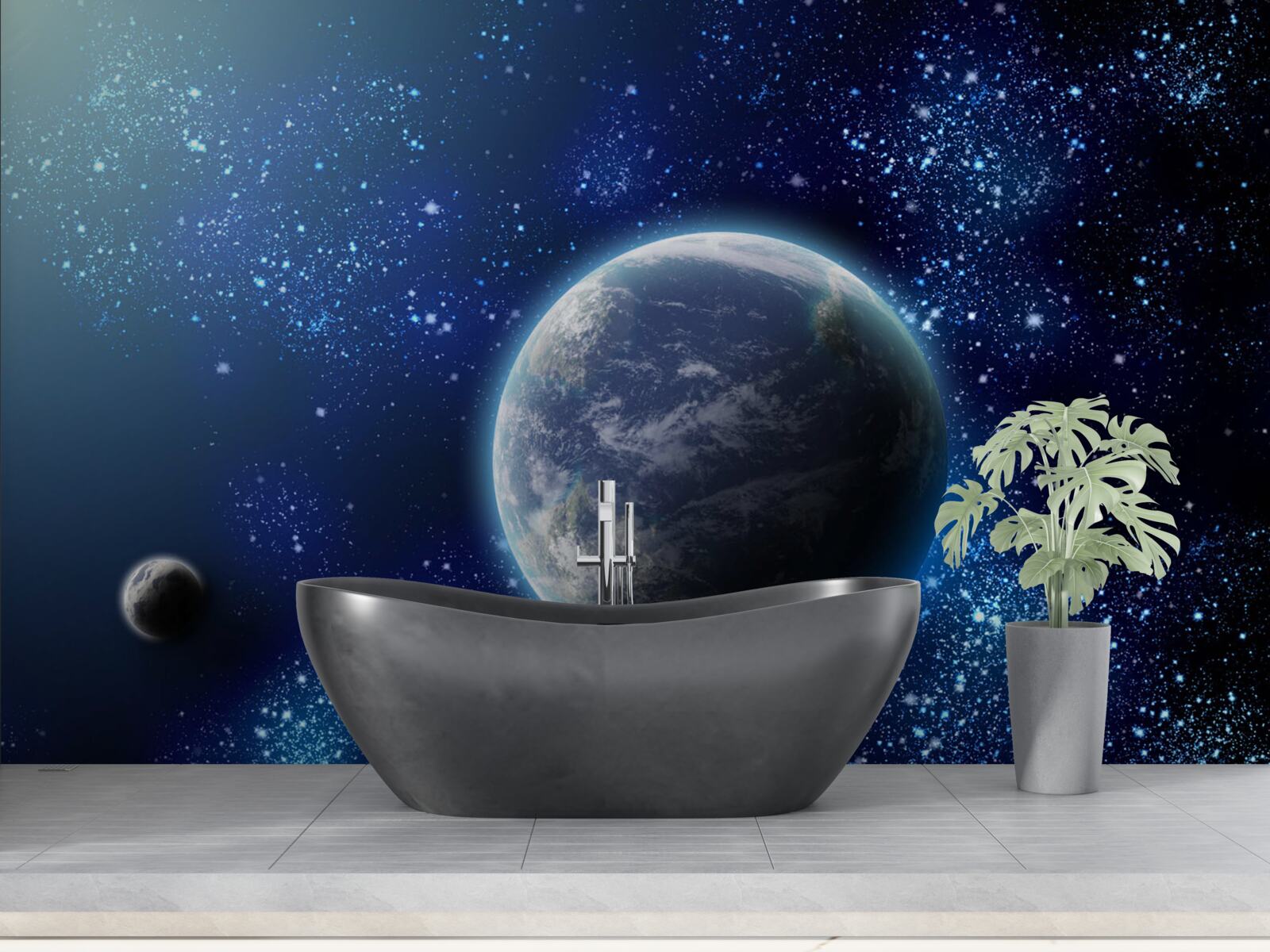 Fototapeta przestrzeń jako tło dla planety
