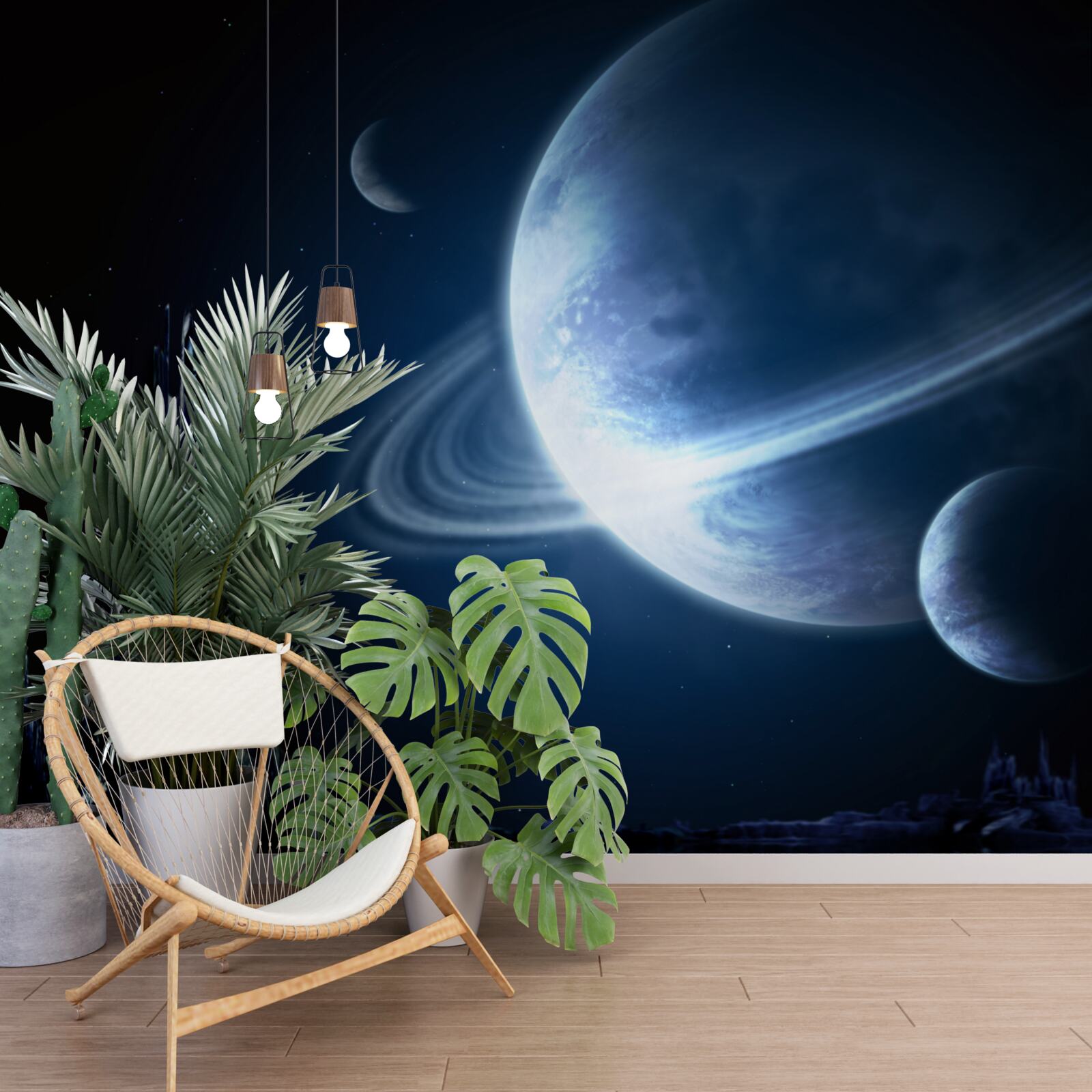 Fototapeta zapierająca dech w piersiach przestrzeń nocą