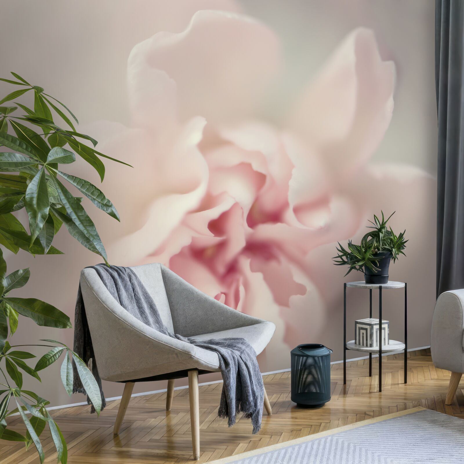 Fototapeta pączek w delikatnych odcieniach różu