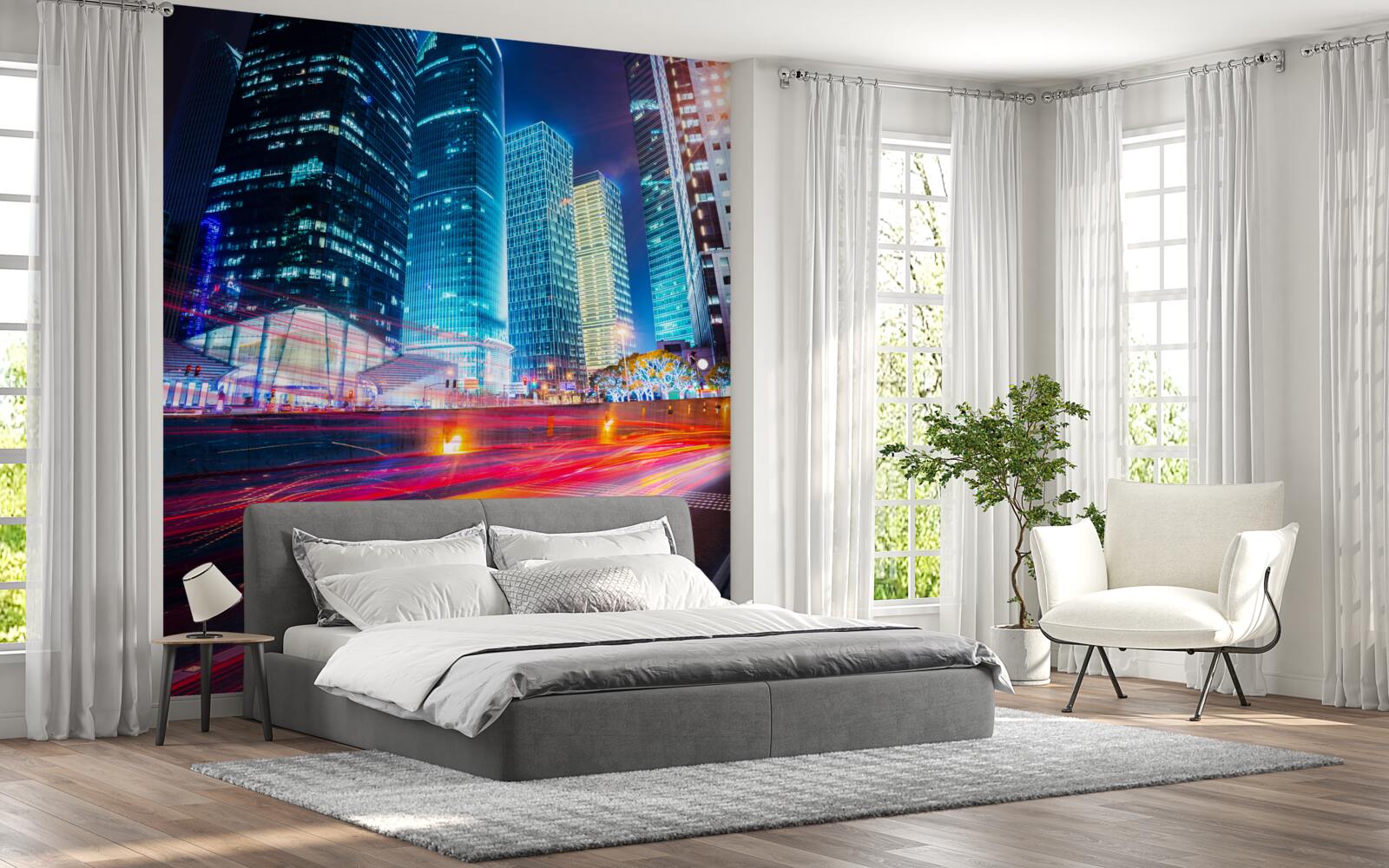 Fototapeta nocny krajobraz metropolii