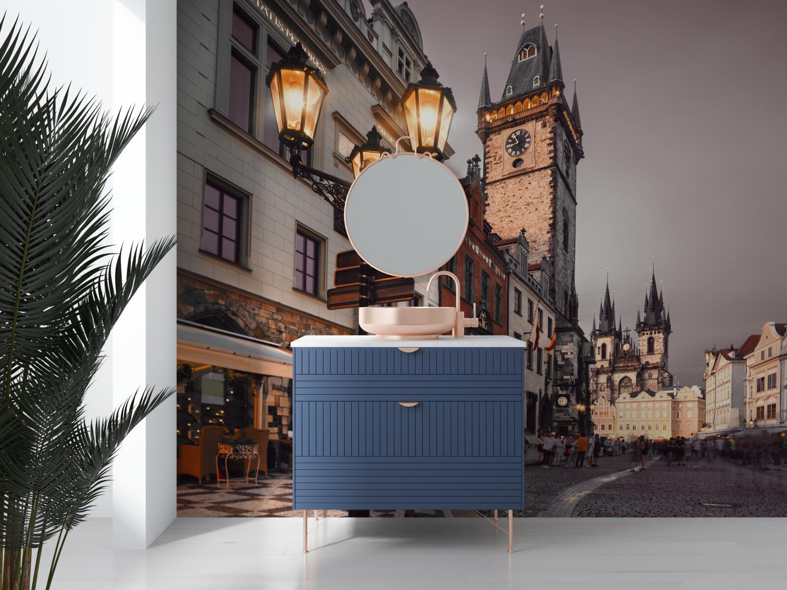 Fototapeta ulica w pradze, która emanuje przytulnością