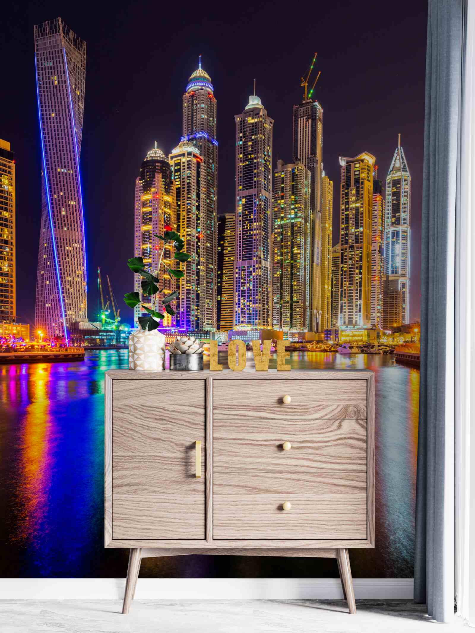 Fototapeta nocne oświetlenie miasta