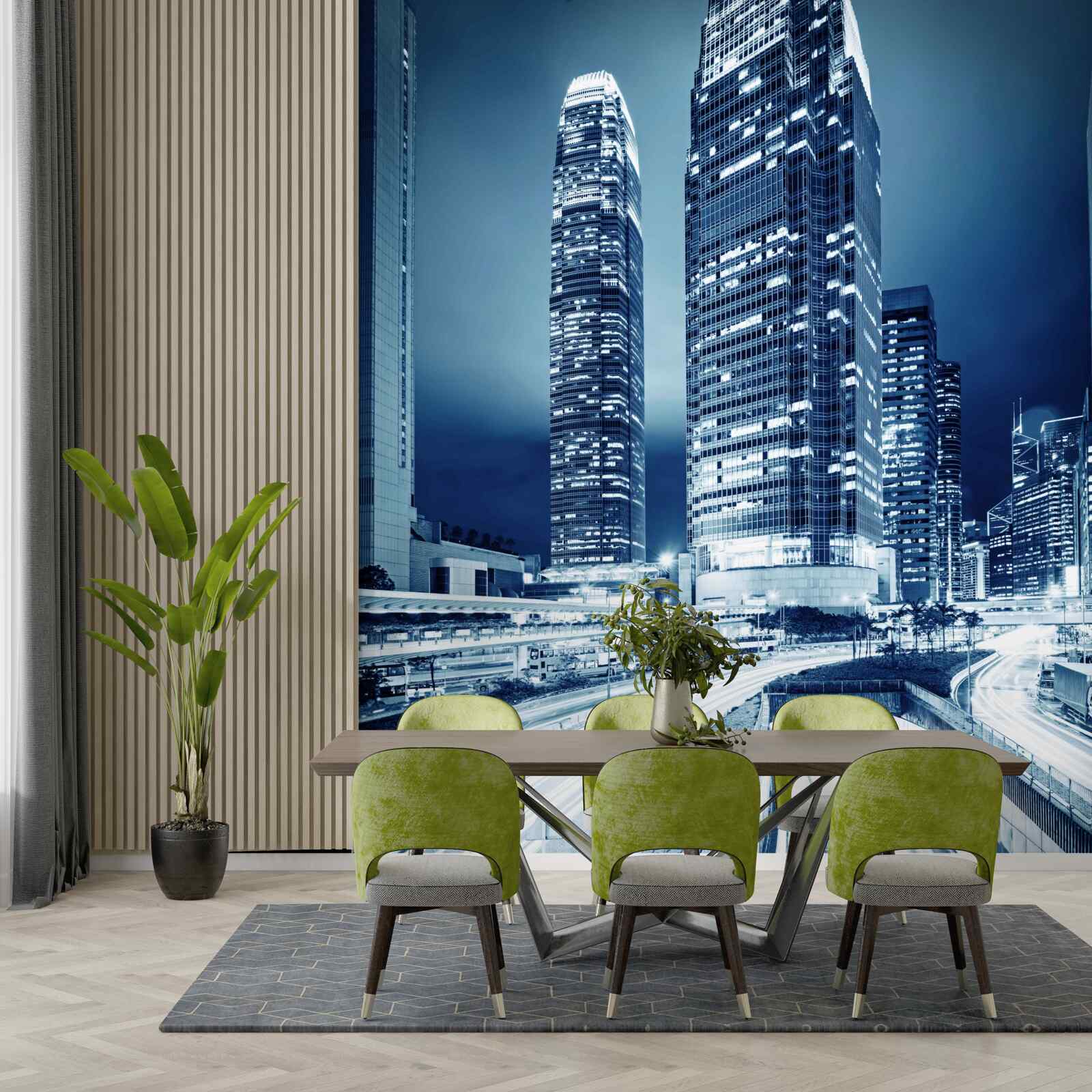 Fototapeta Ścieżka prowadząca do wieżowców