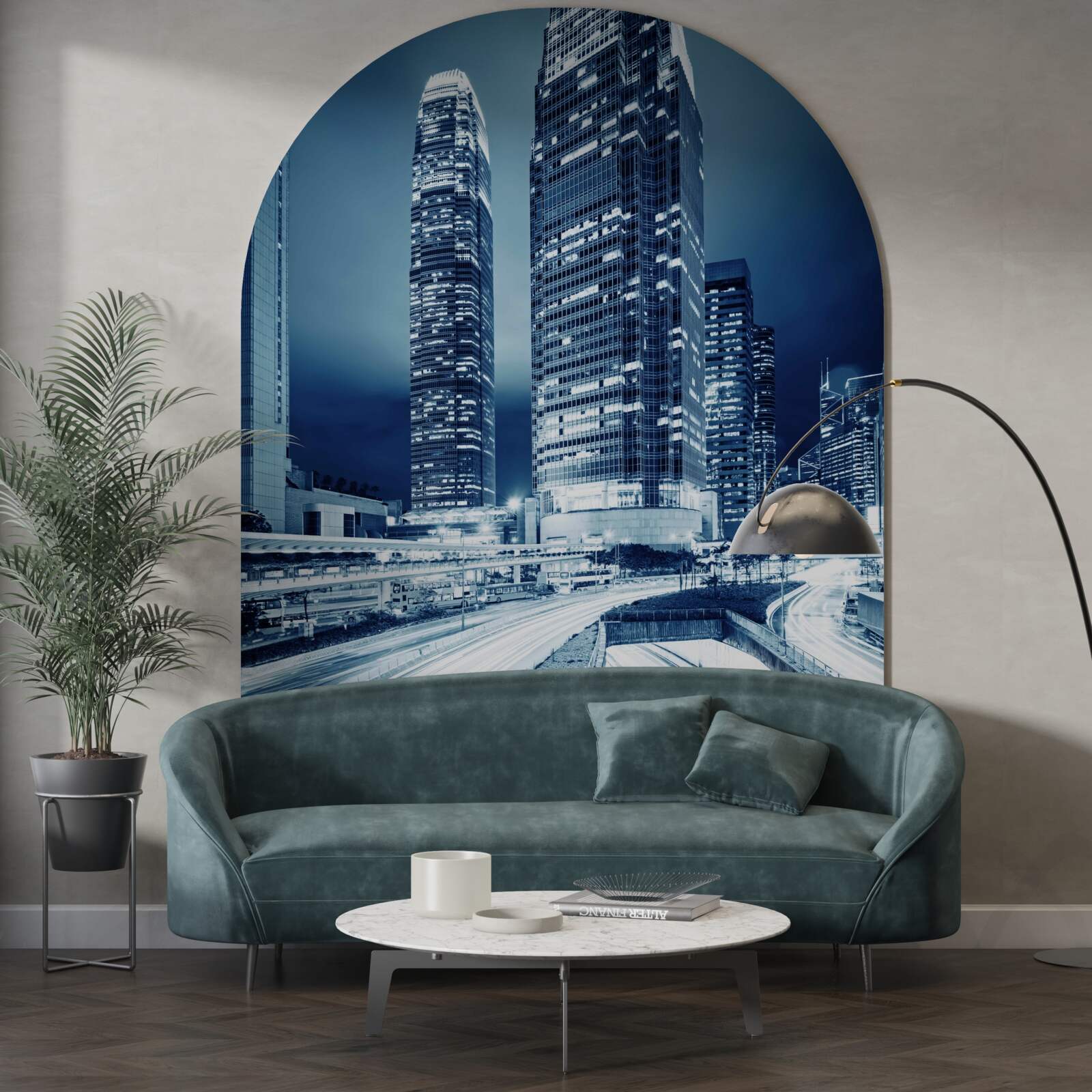 Fototapeta Ścieżka prowadząca do wieżowców