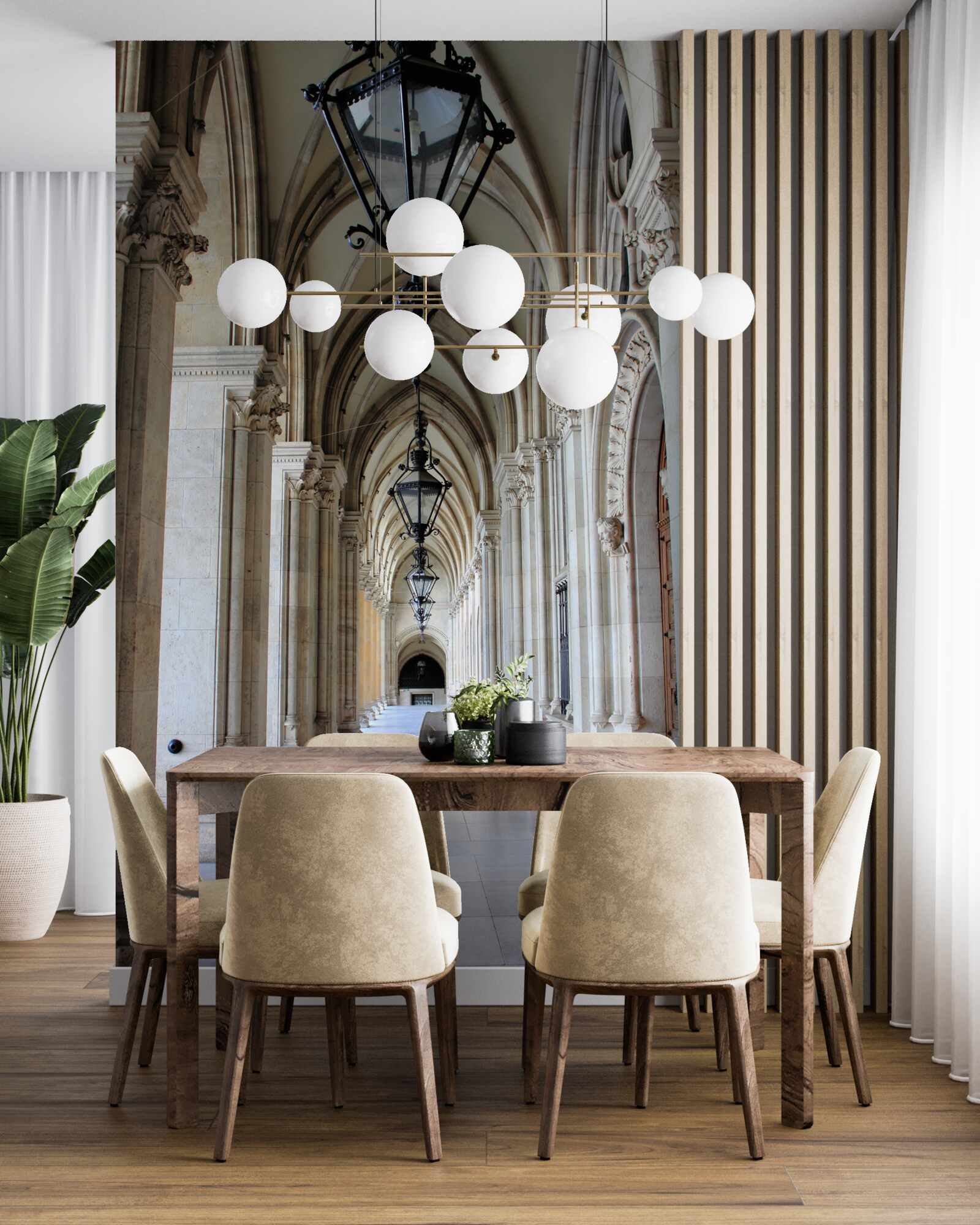 Fototapeta gotyckie łuki rady miejskiej wiednia