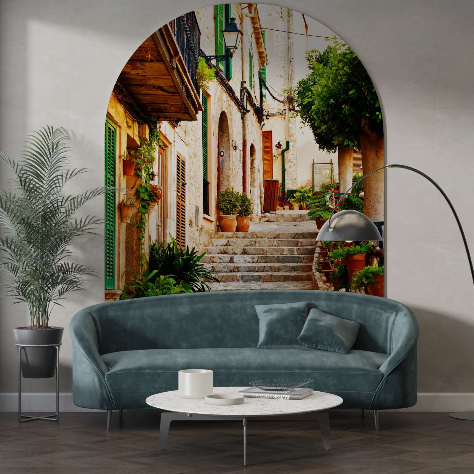 Fototapeta kamienne schody do mieszkań prywatnych