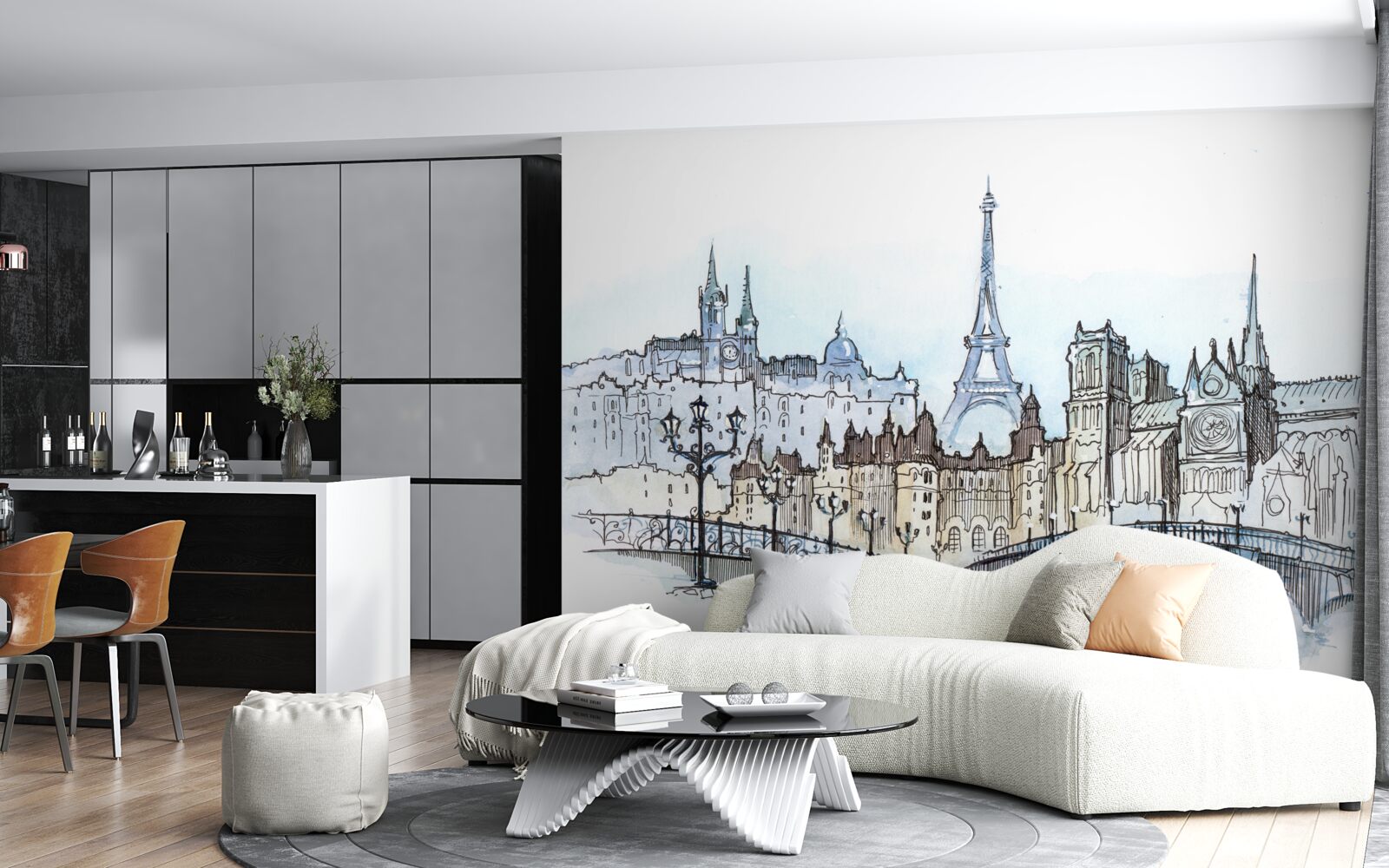 Fototapeta promenada w starożytnym paryżu