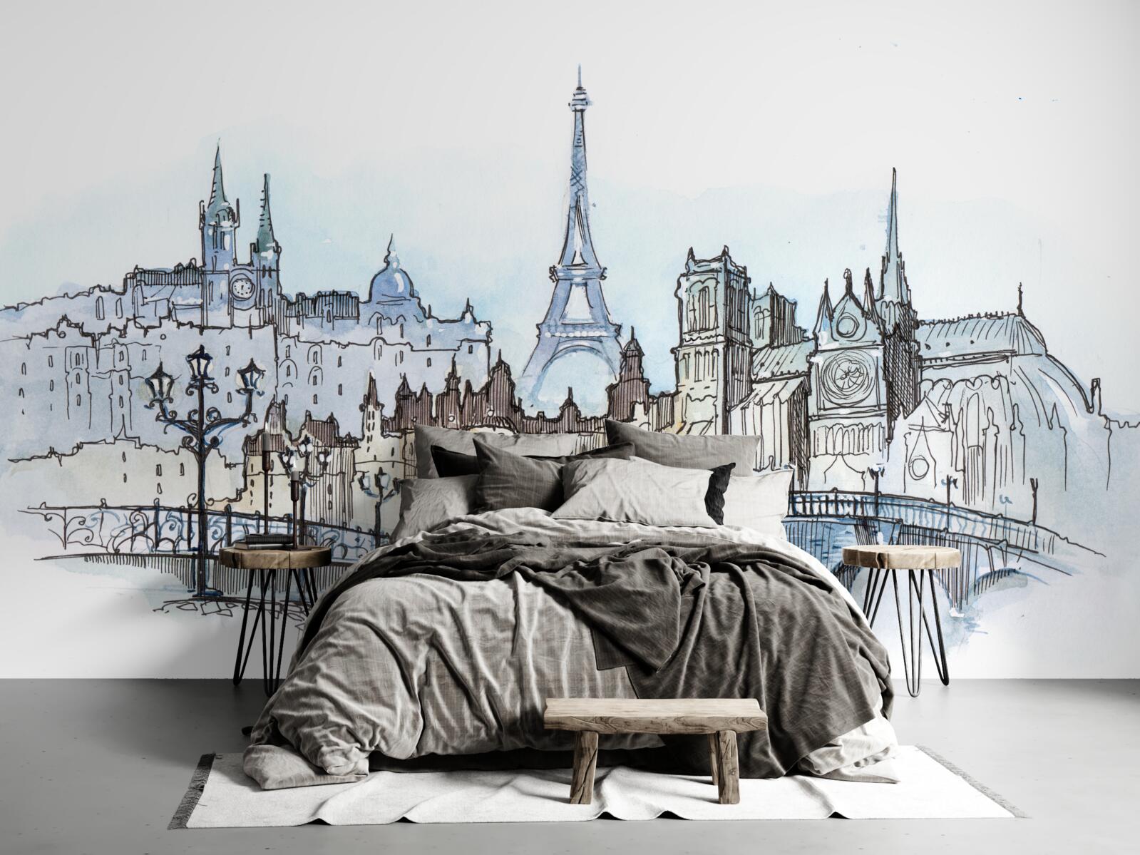 Fototapeta promenada w starożytnym paryżu