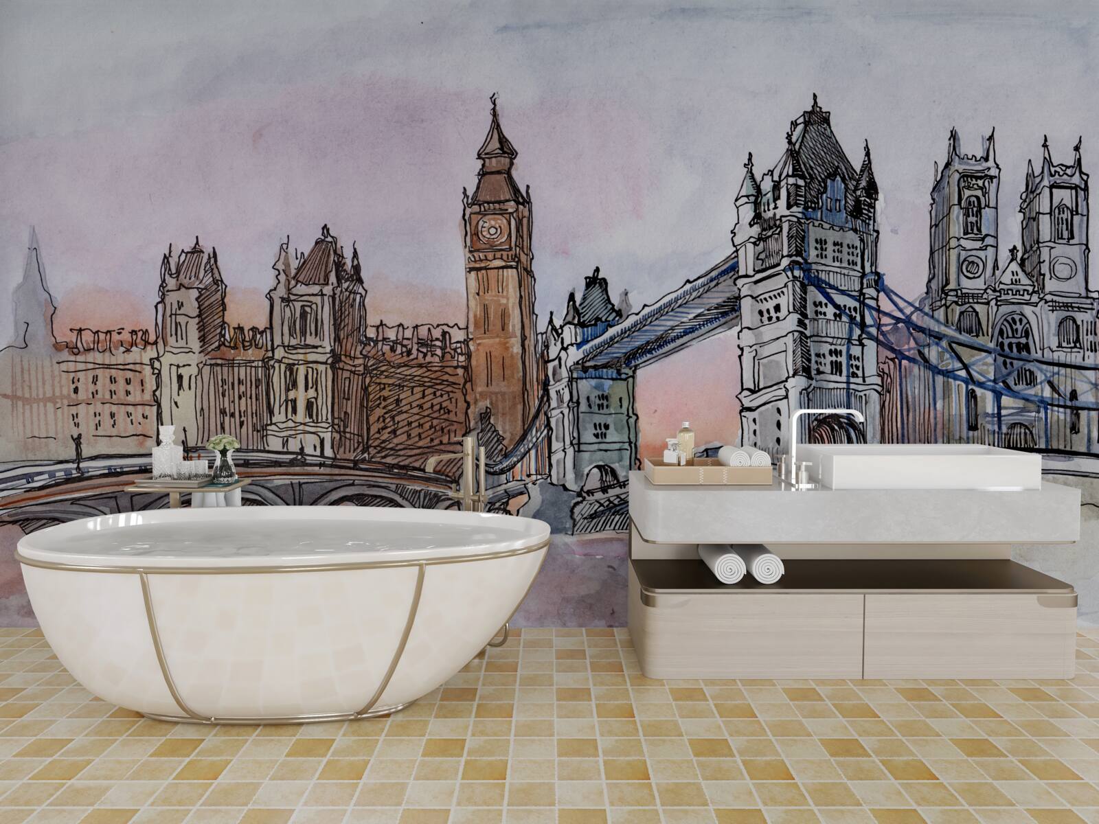 Fototapeta kultowe zabytki wielkiej brytanii