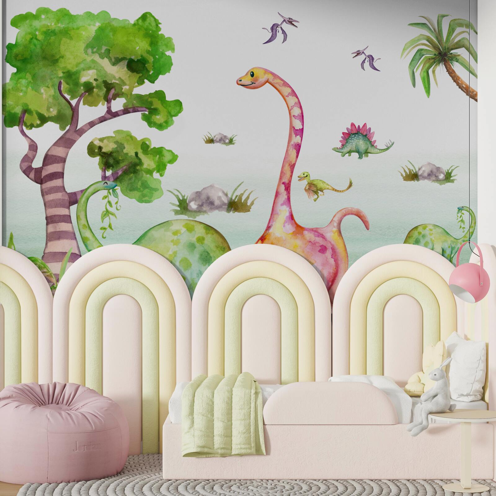 Fototapeta animowane dinozaury idące na spacer