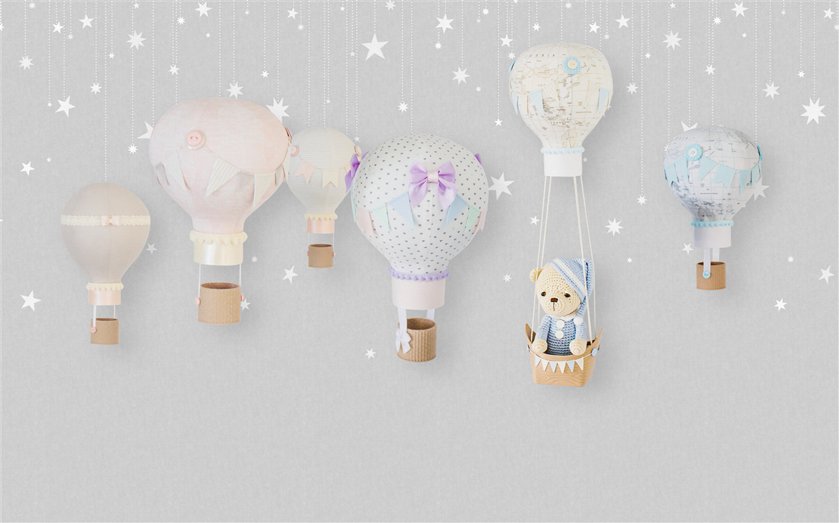 Fototapeta miękki miś w balonie