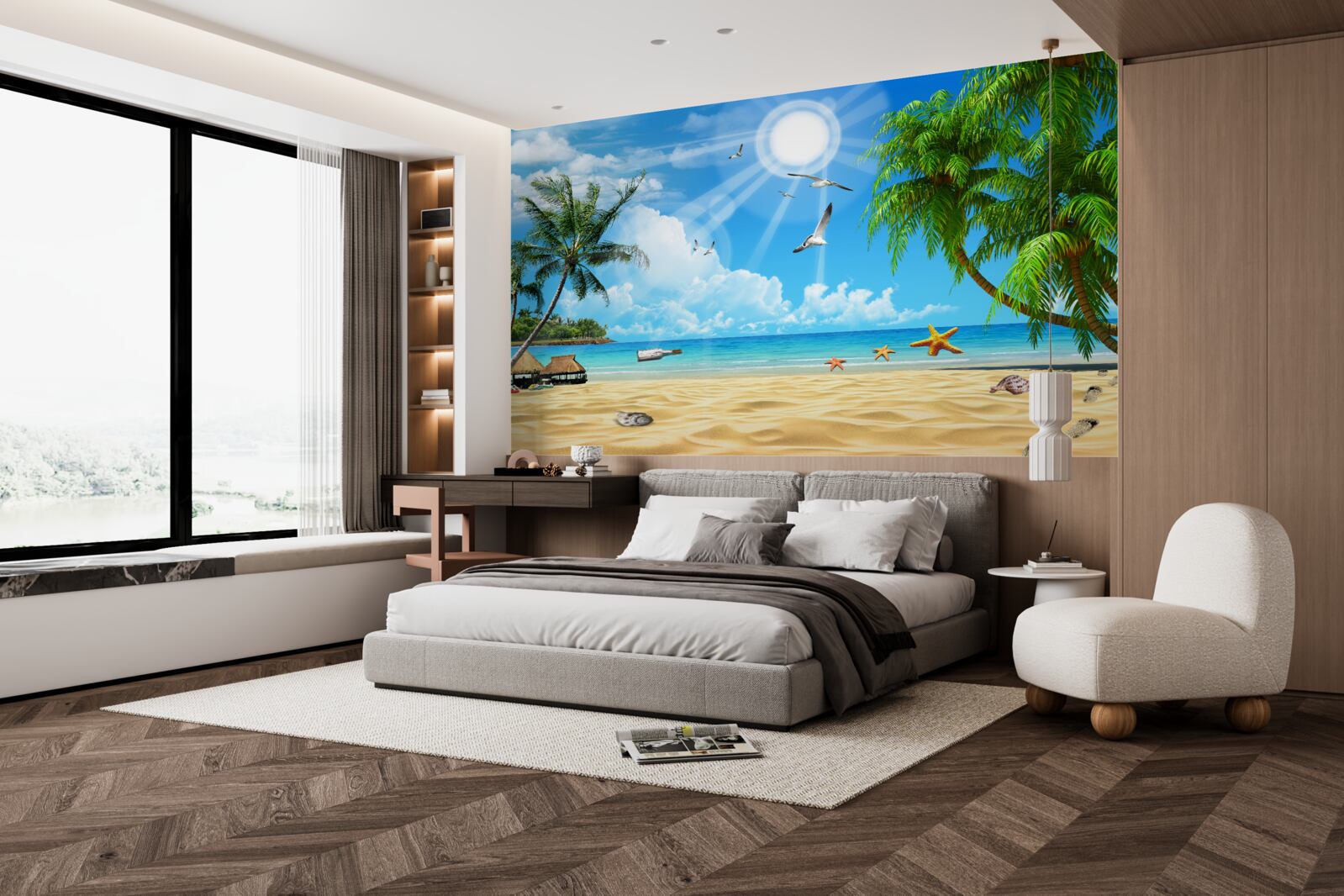 Fototapeta spokojne przytulne miejsce nad wodą